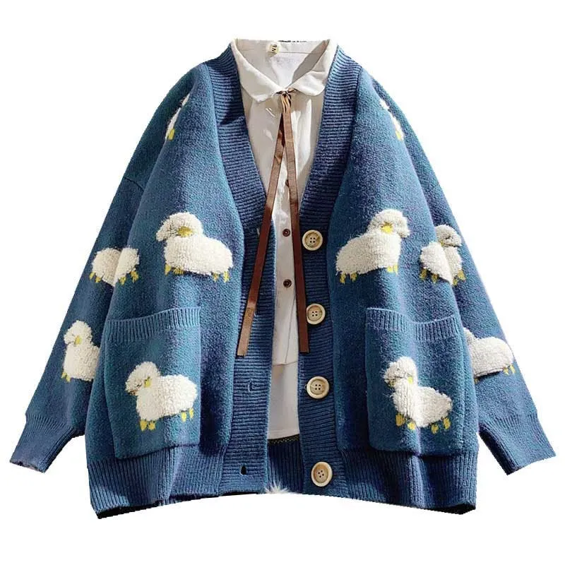 Casual Sheep Cardigan Sweater