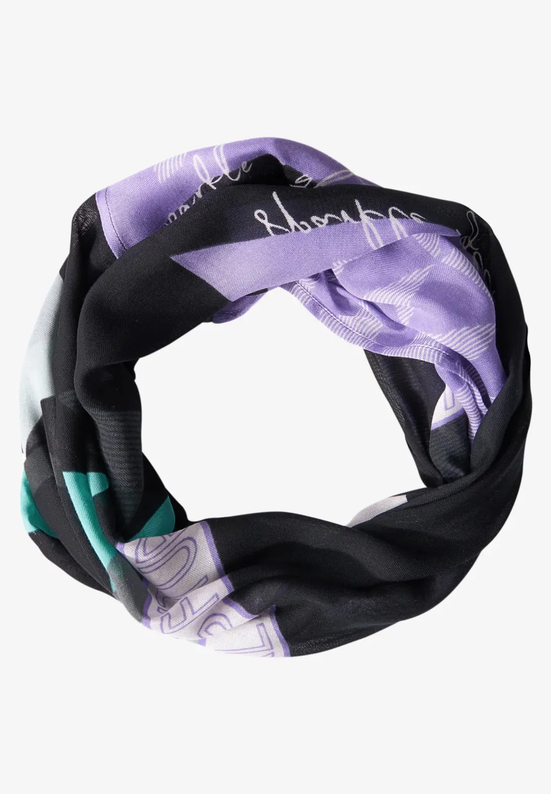 Cecil print loop scarf