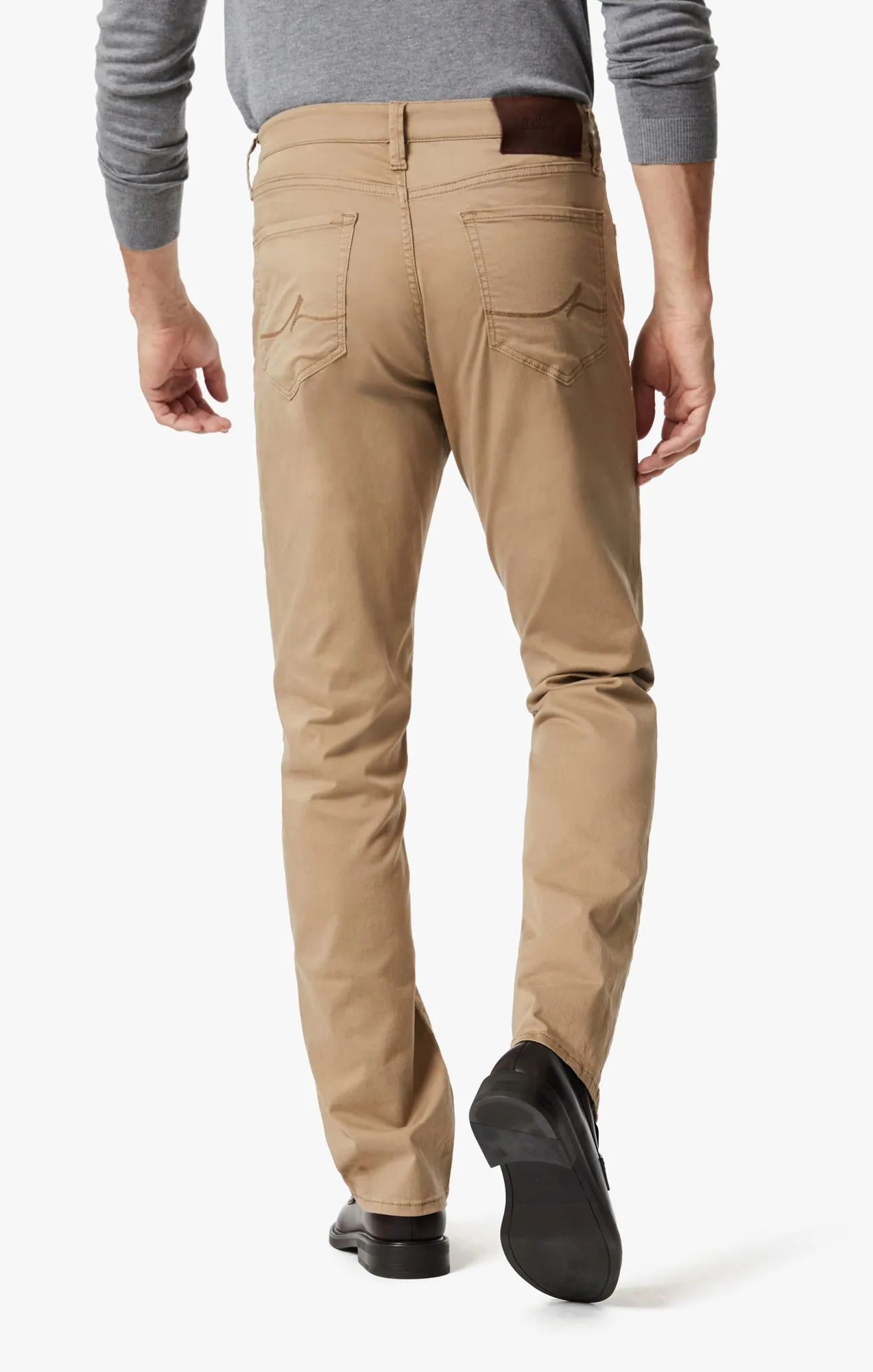 Charisma Relaxed Straight Pants In Khaki Twill