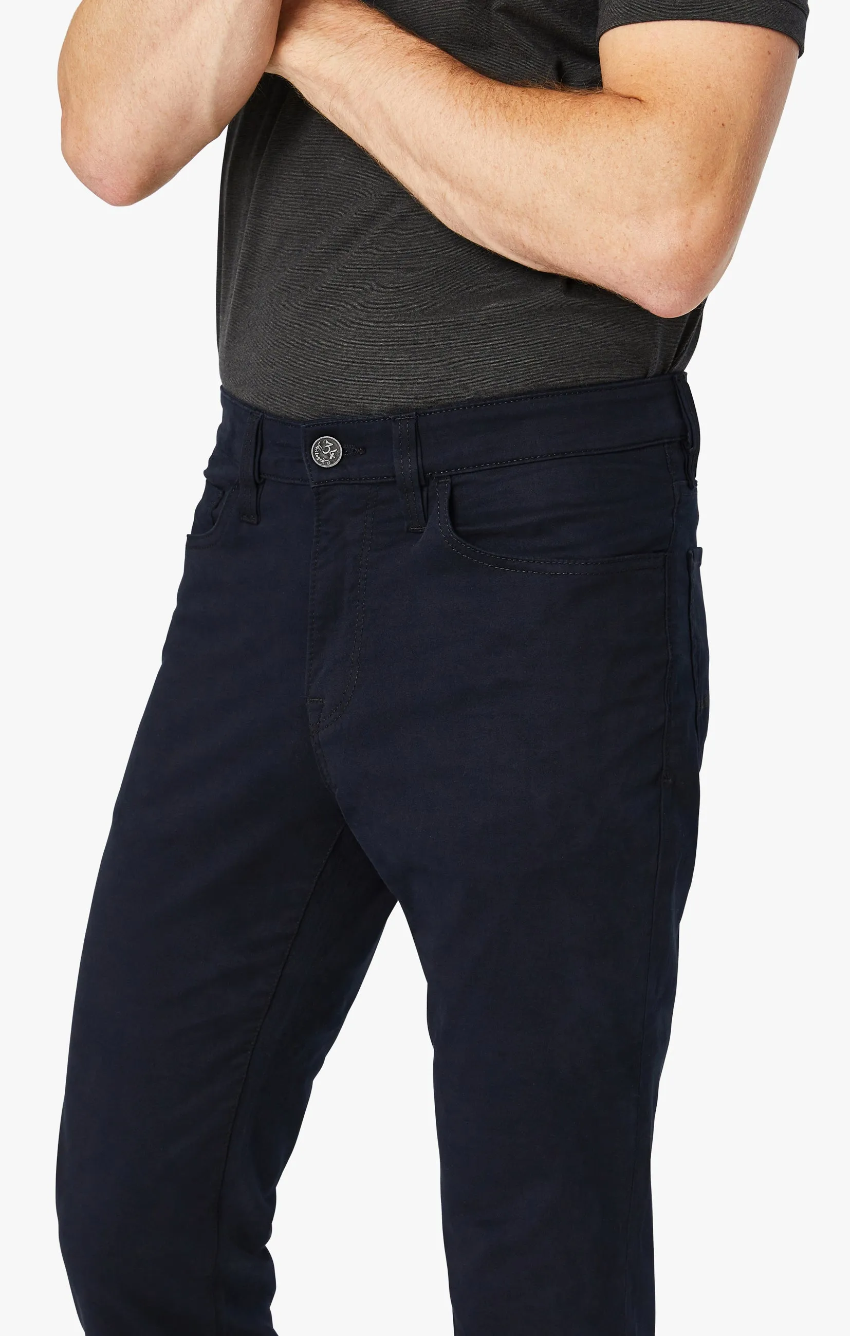 Charisma Relaxed Straight Pants in Navy Twill