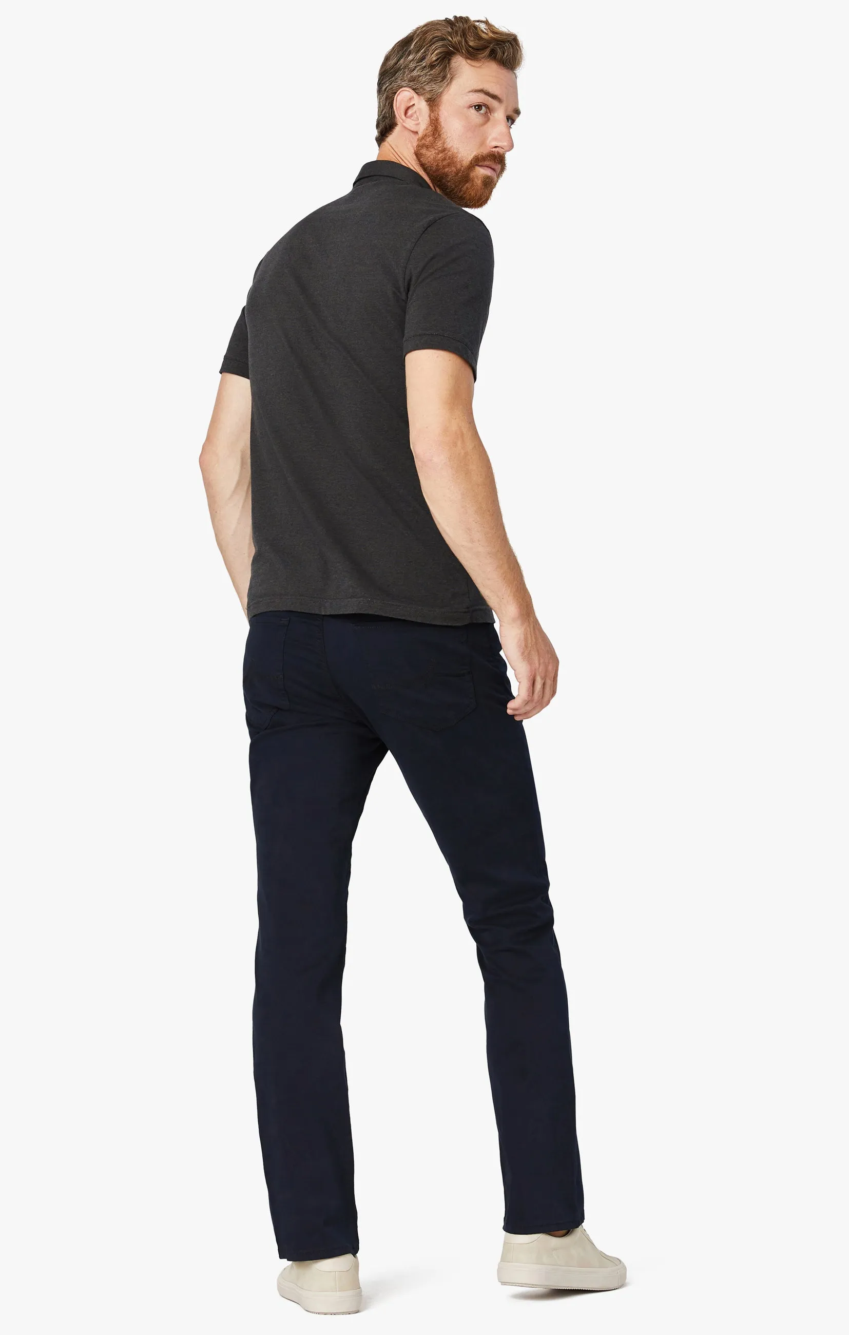 Charisma Relaxed Straight Pants in Navy Twill