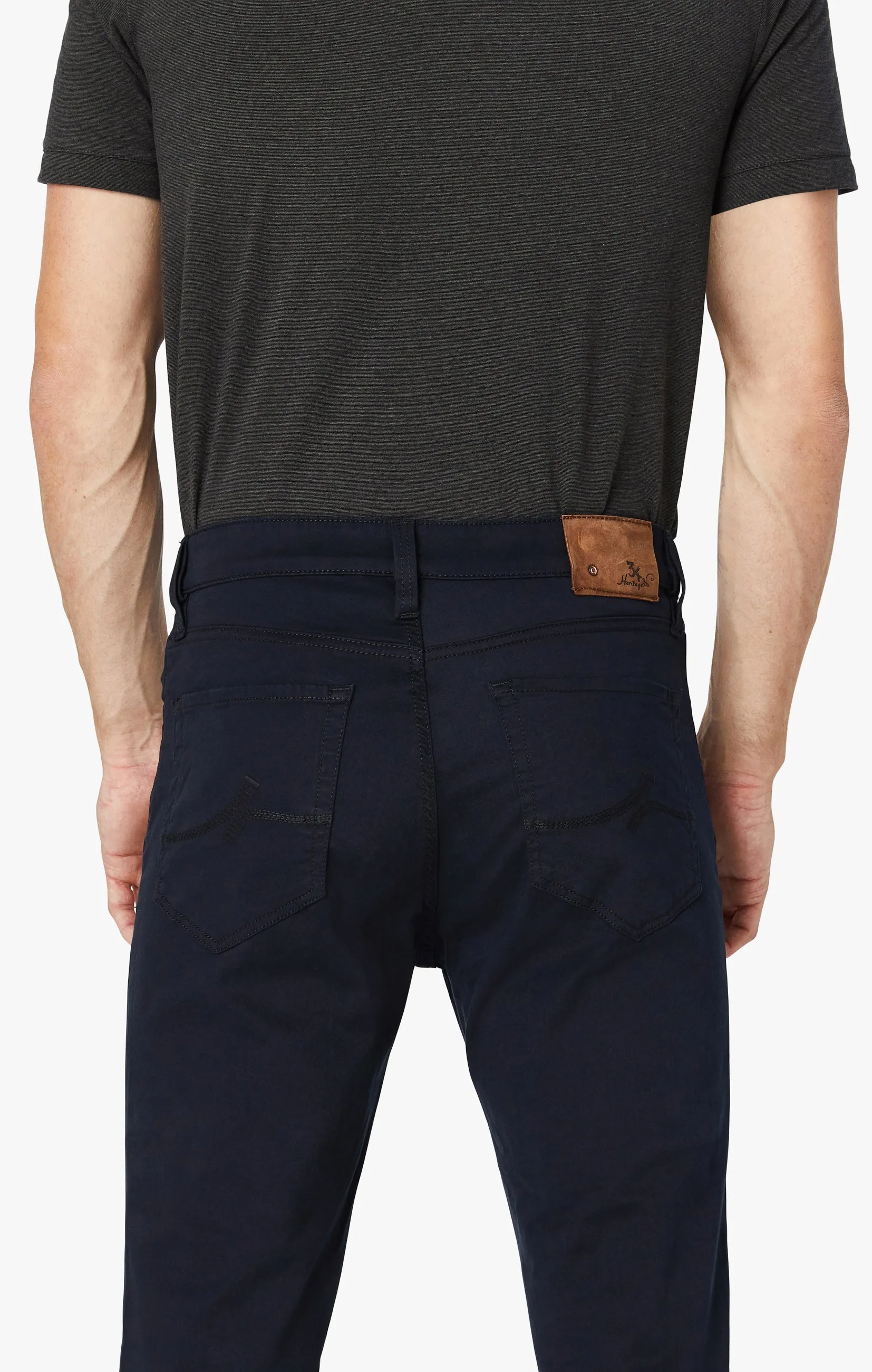 Charisma Relaxed Straight Pants in Navy Twill