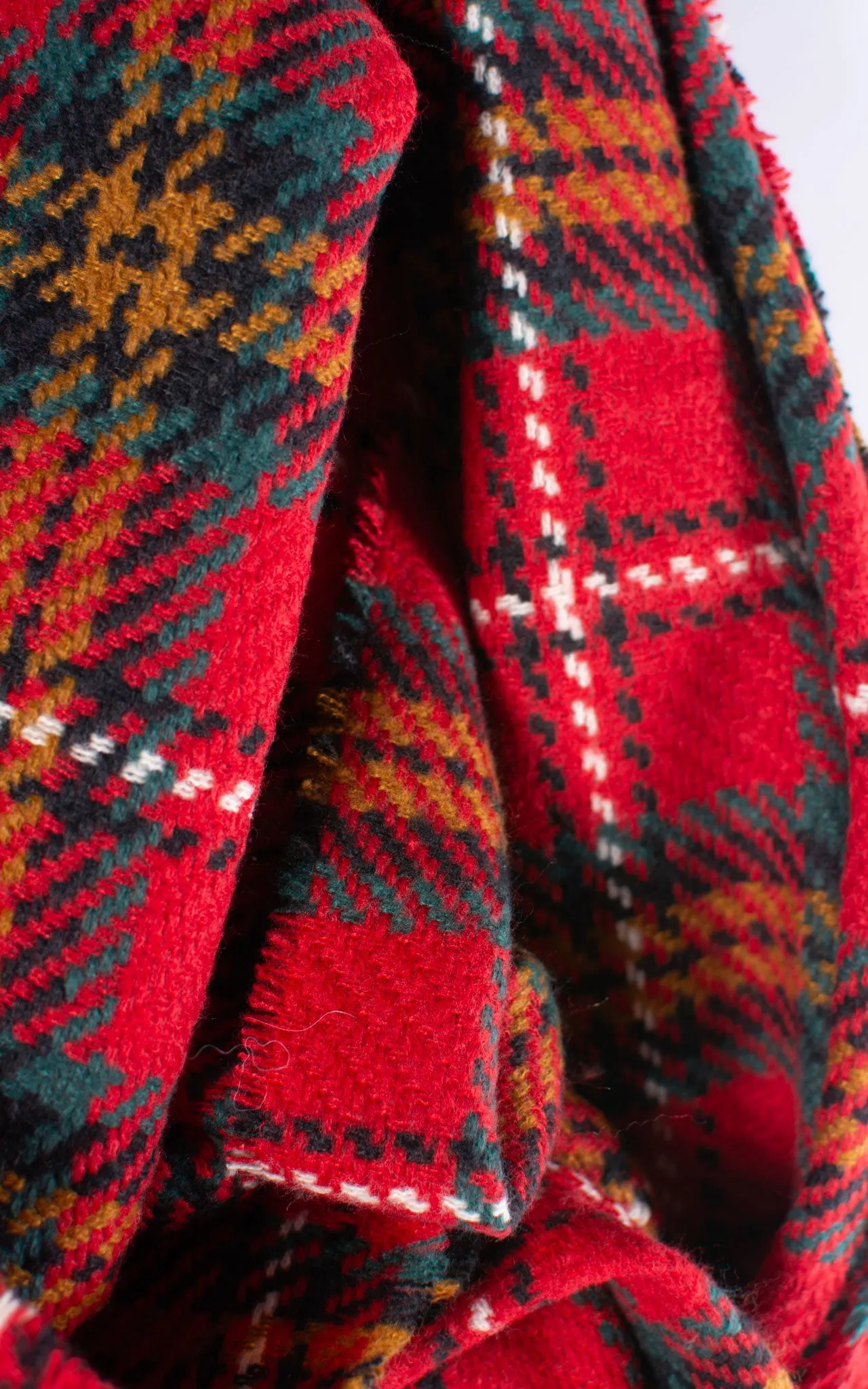 Check Scarf | Red