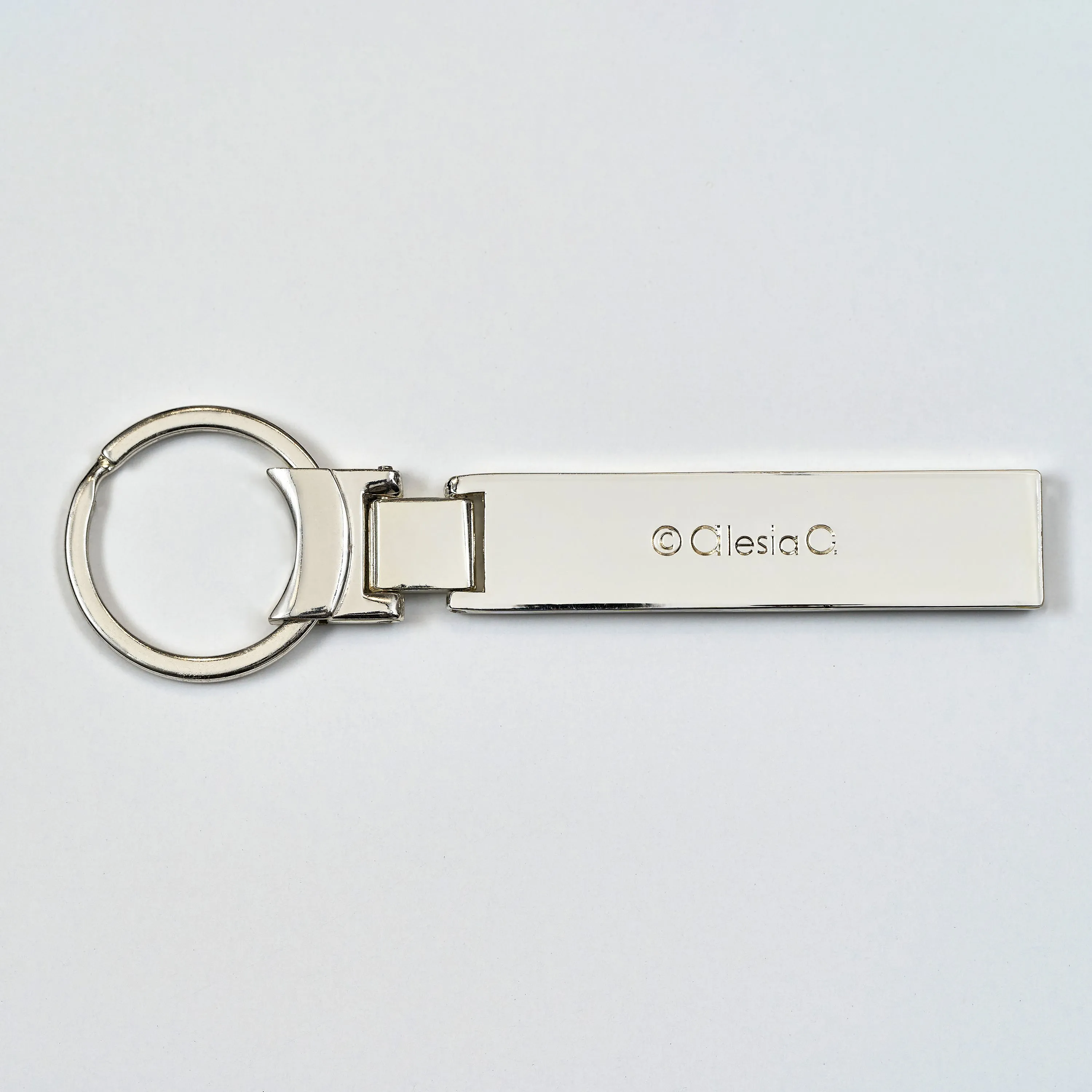 CHICAGO Skyline Pencil Art Metal Key Chain Ring