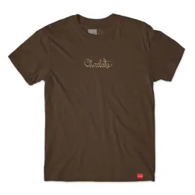 Chocolate '94 Script Tee Dark Chocolate