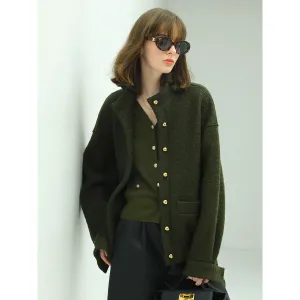 Classic Green Wool Coat