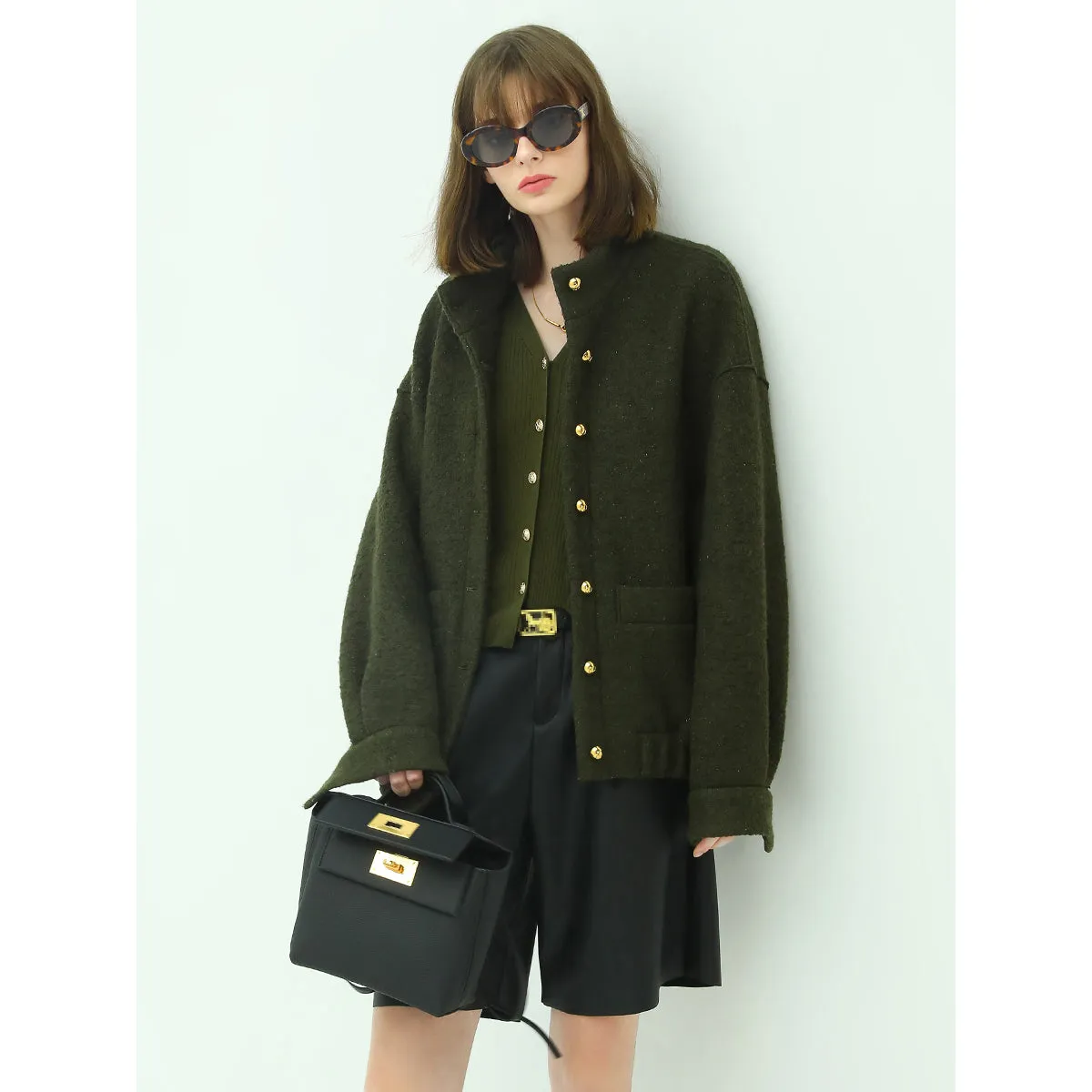 Classic Green Wool Coat