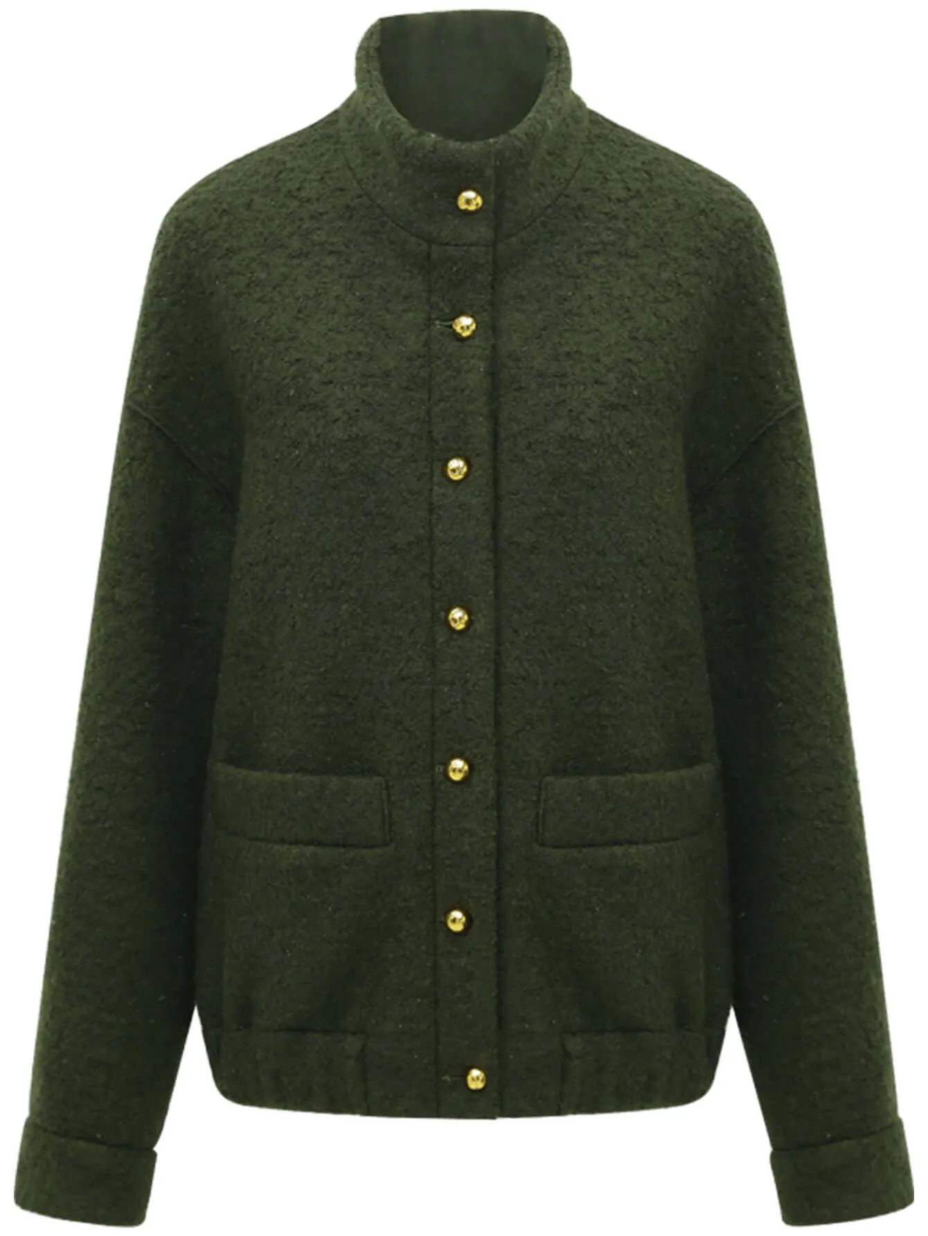 Classic Green Wool Coat