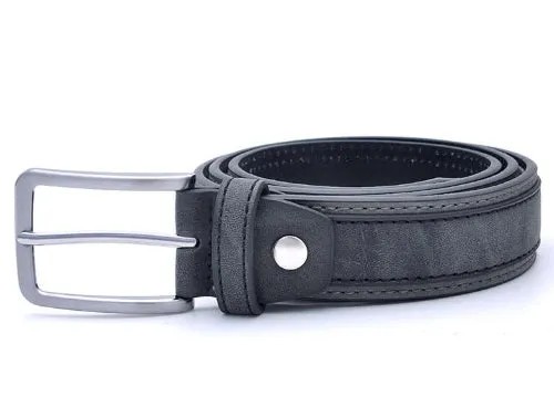 Classy Men Dark Grey Smart Casual Belt