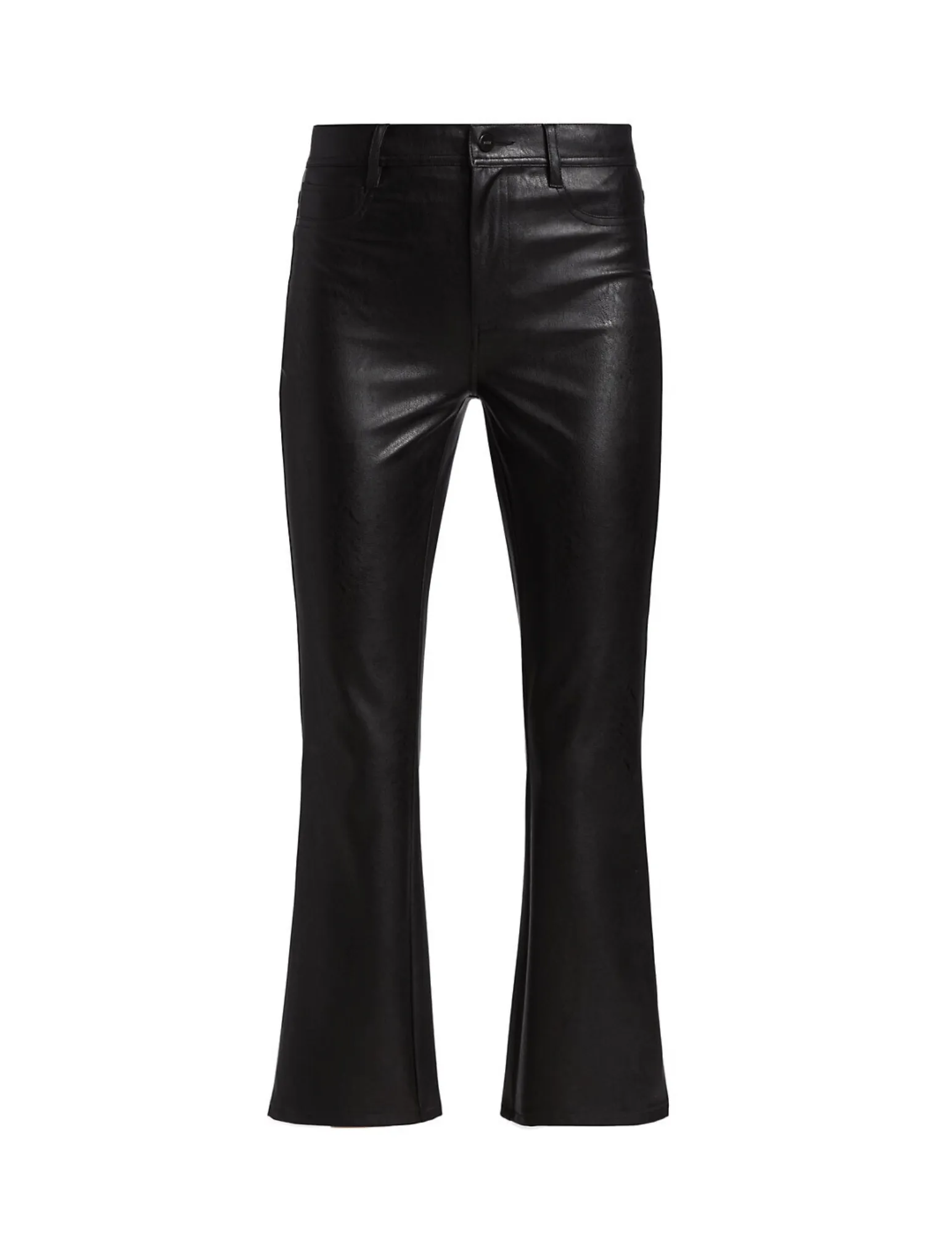 Claudine Vegan Leather Ankle Flare Pant