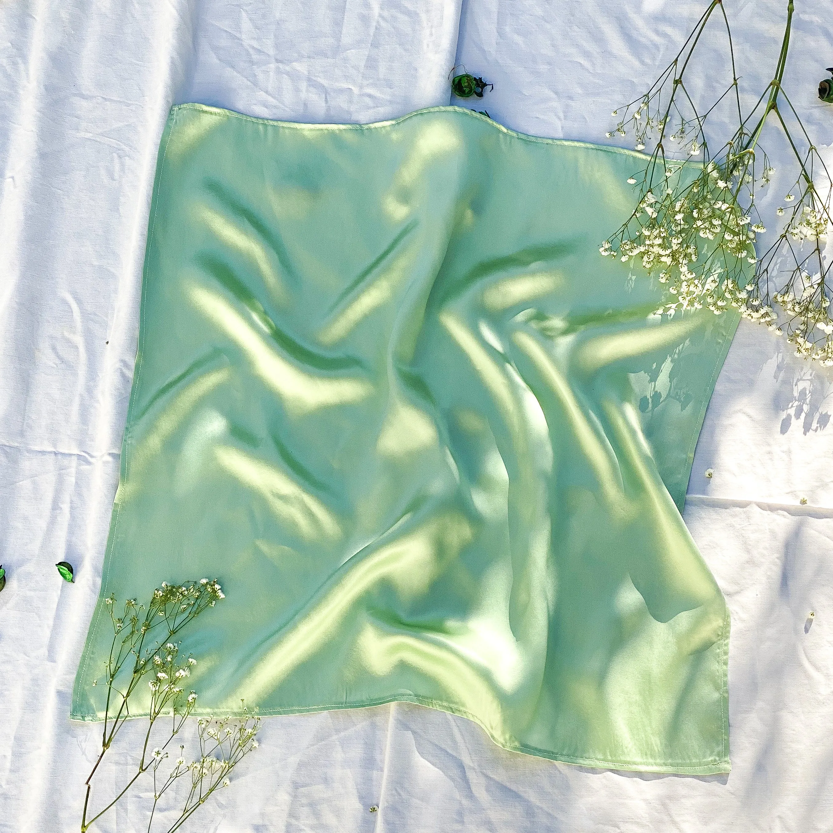 Cloud Silk Scarf - Light Sage Green