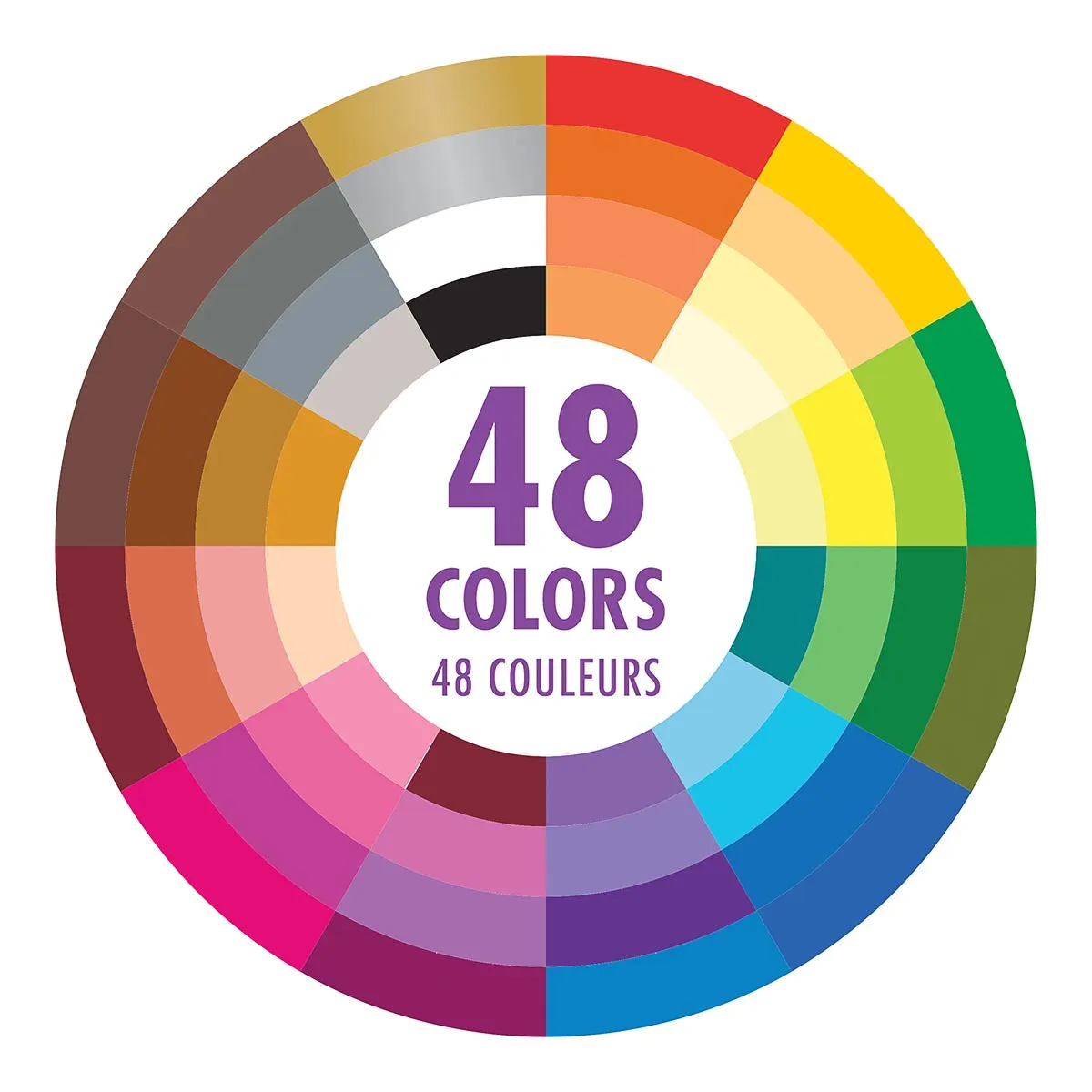 Coloured Pencil Tube - 48 Colour Set