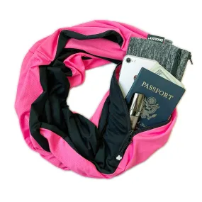 Convertible Infinity Scarf with Pocket™ | Ice Silk Pink Twist