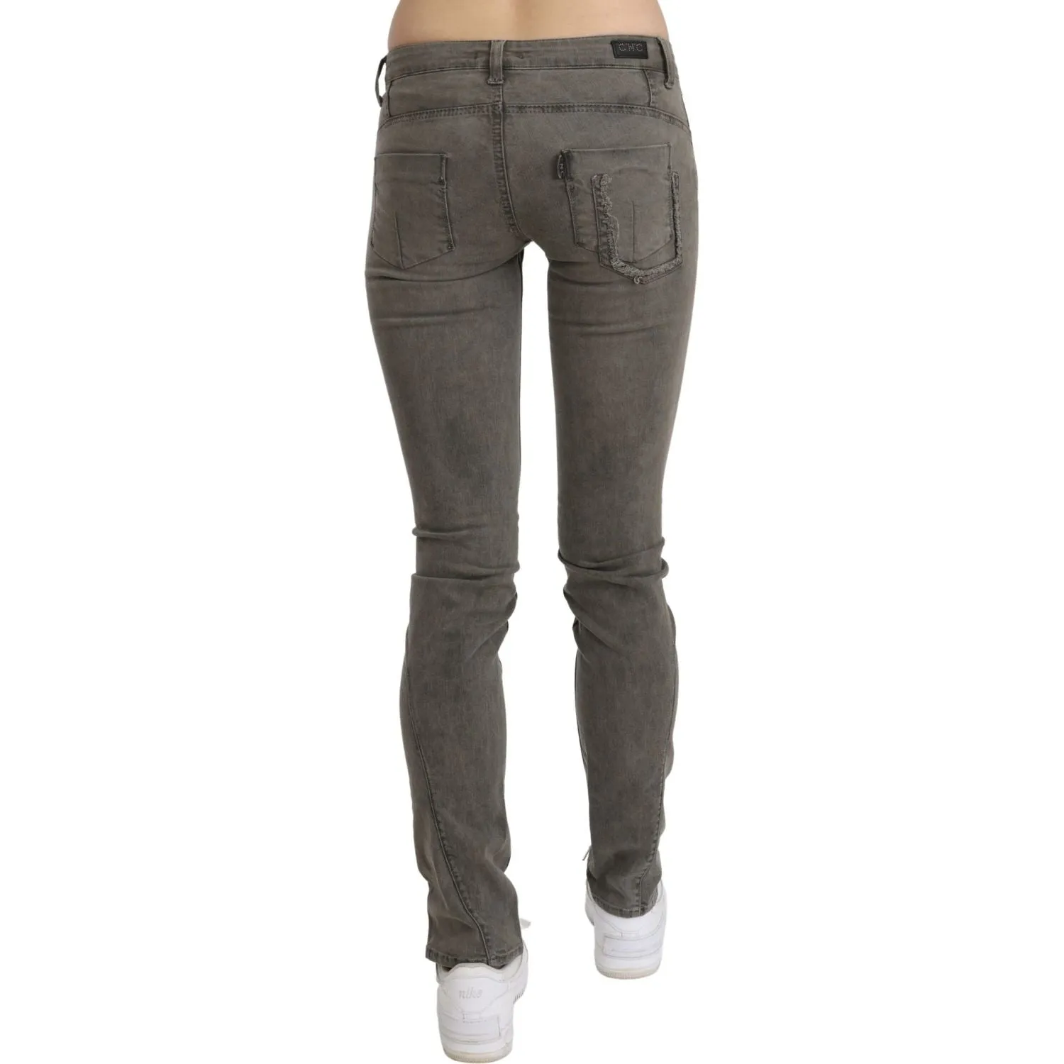 Costume National Chic Gray Slim Fit Cotton Jeans