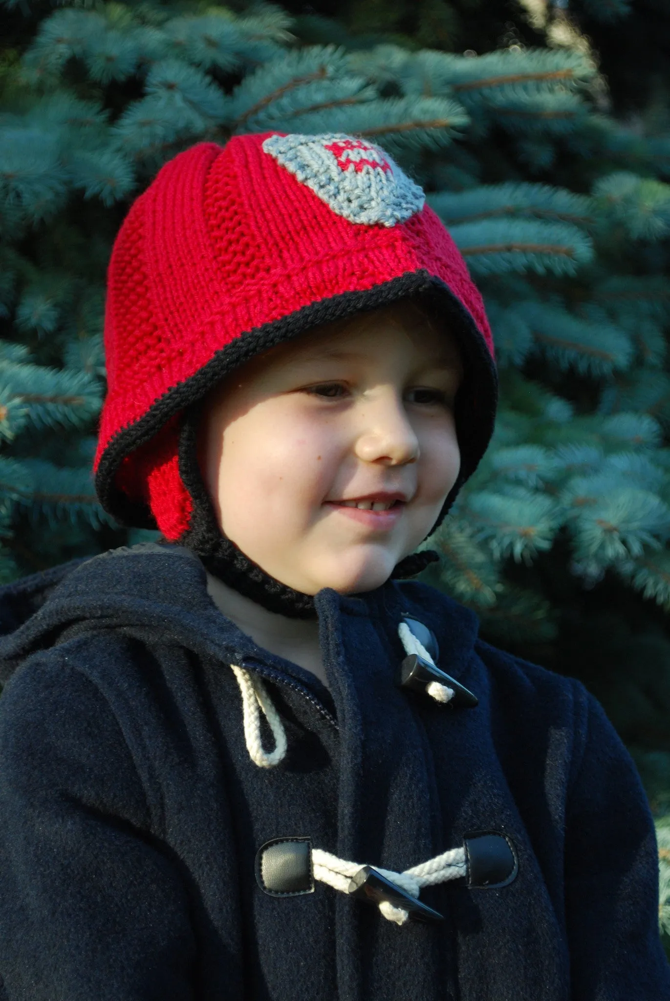 Cozy Firefighter Pattern (PDF) - Knitting Pattern by Phibersmith Designs