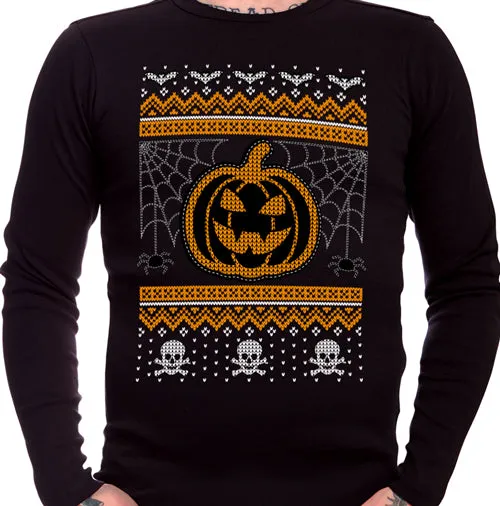 Creepy Christmas Ugly Christmas Sweater Long Sleeve T-Shirt