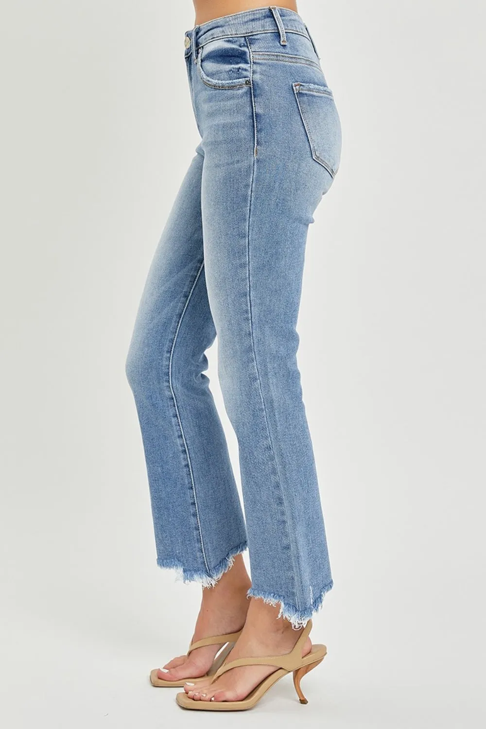 Cropped Straight Jeans by RISEN