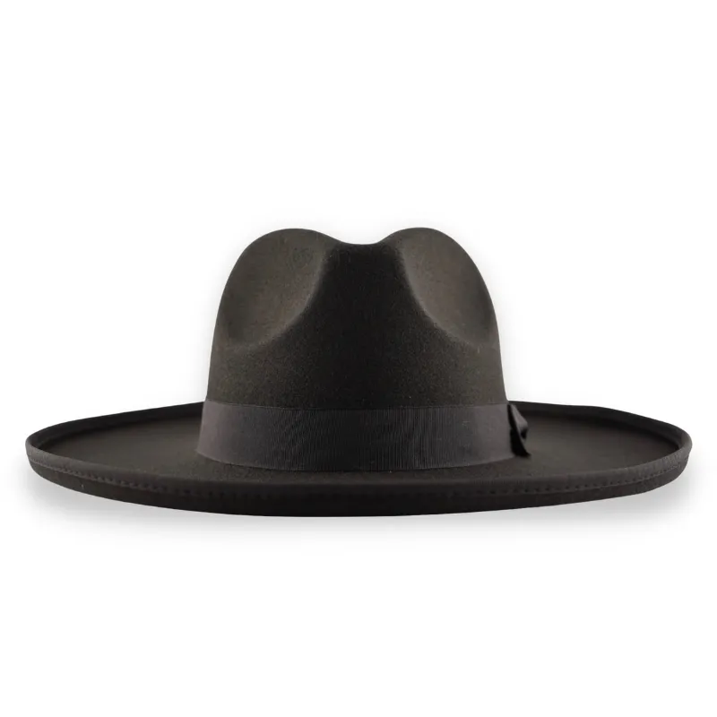 Dallas Pencil Brim Fedora - Black