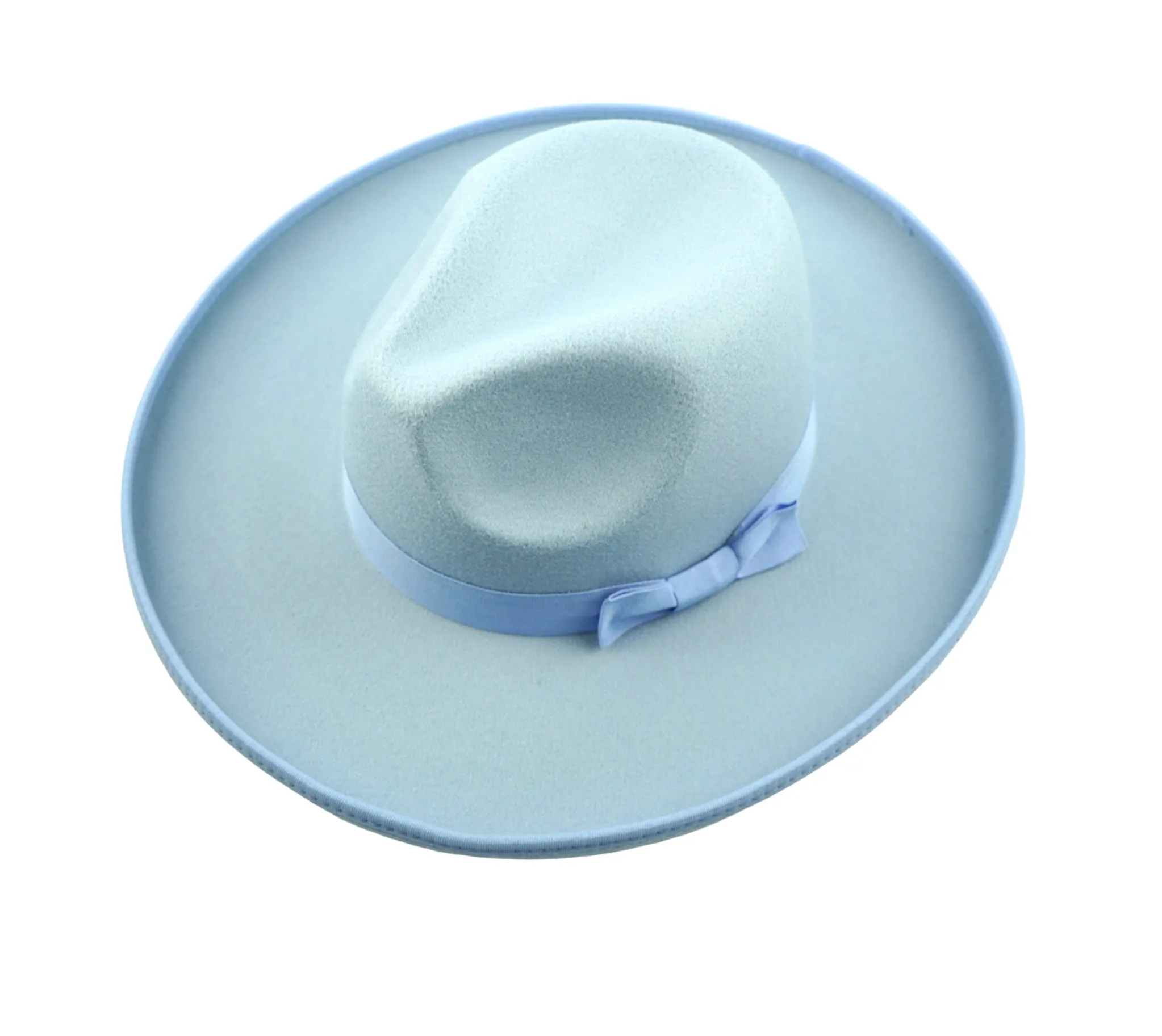 Dallas Pencil Brim Fedora - Light Blue