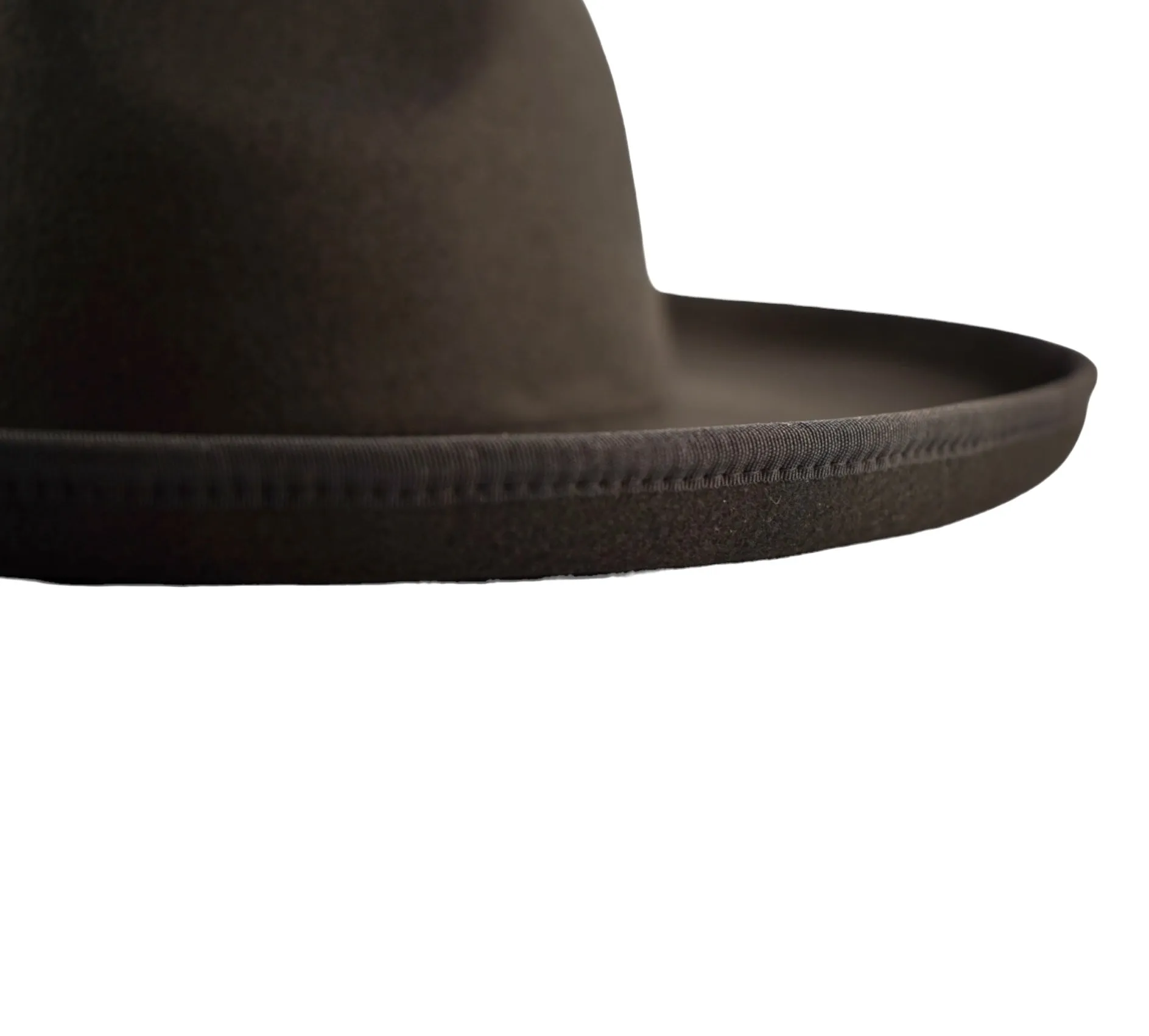 Dallas Plain Pencil Brim Fedora - Black