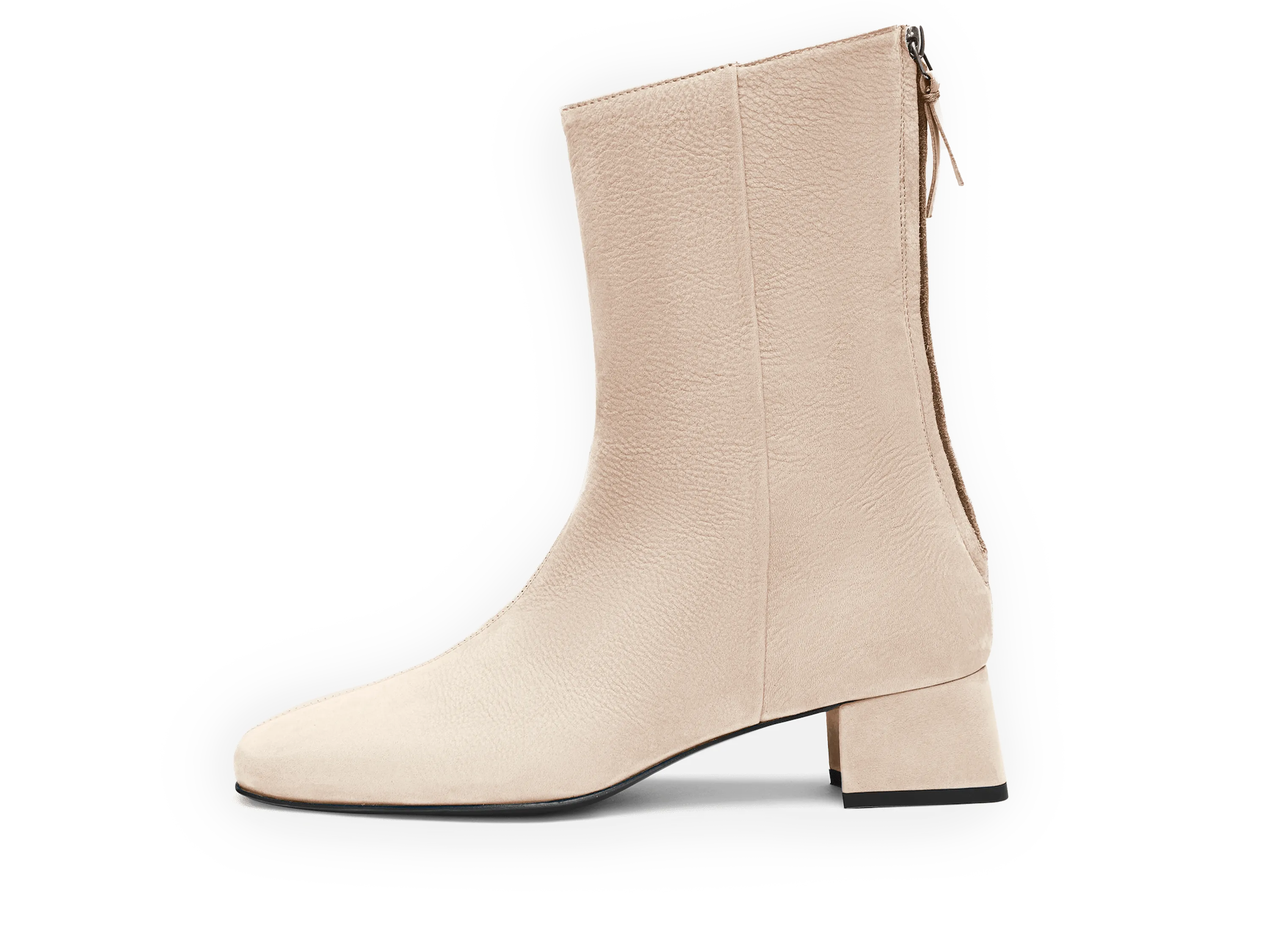 Debbie High Boots in Beige Nubuck