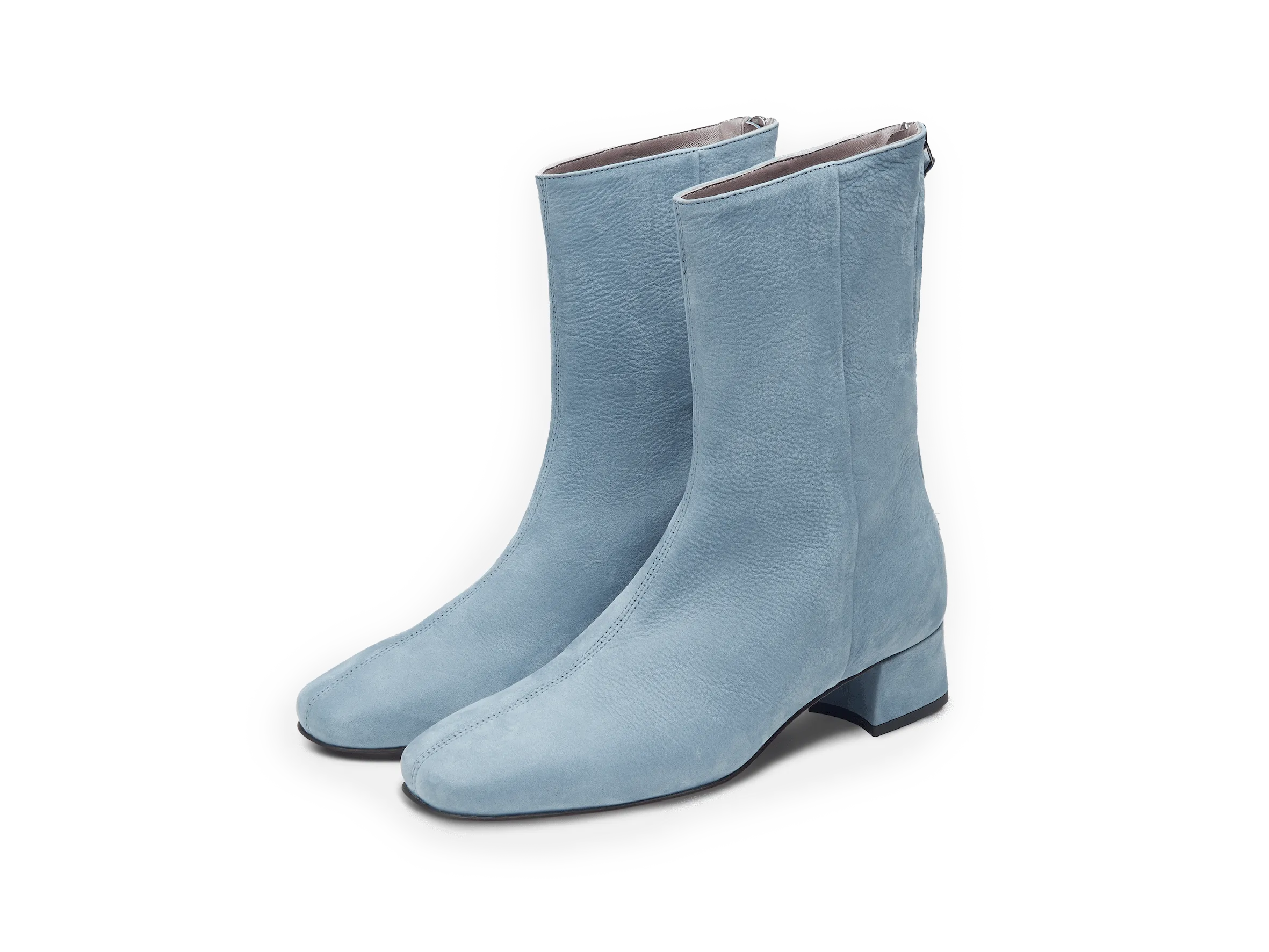 Debbie High Boots in Thunder Blue Nubuck