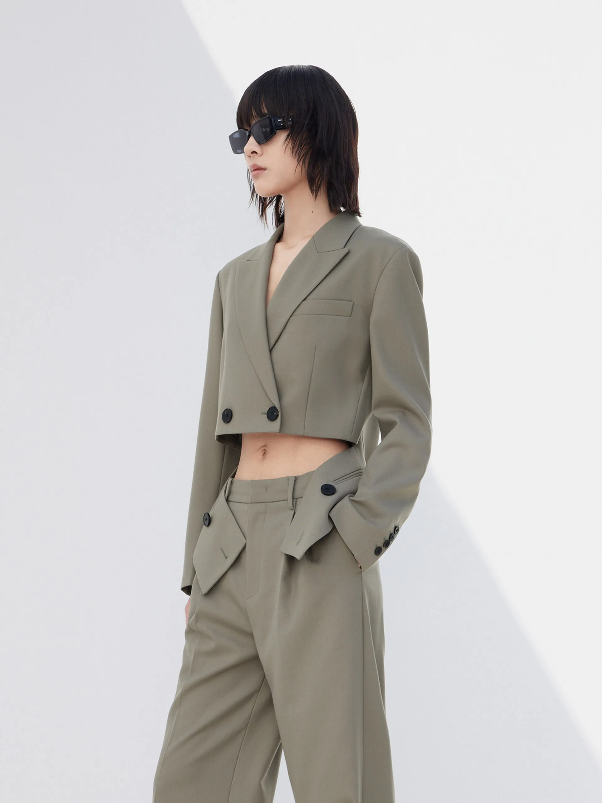 Deconstructed Hem Blazer