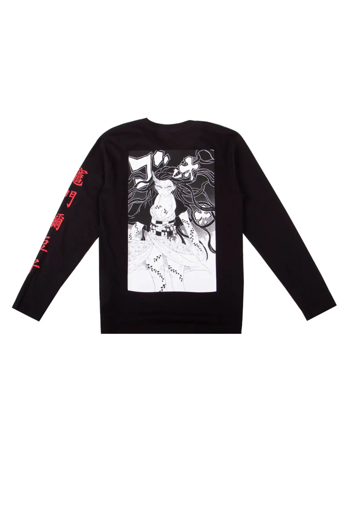 Demon Slayer: Kimetsu no Yaiba Nezuko Long Sleeve Tee - Black