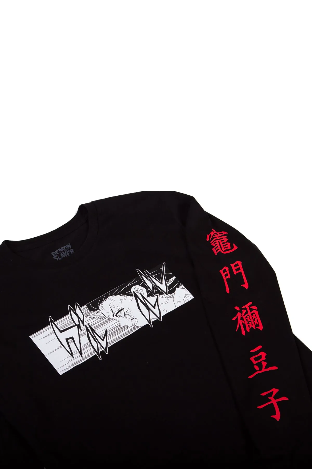 Demon Slayer: Kimetsu no Yaiba Nezuko Long Sleeve Tee - Black