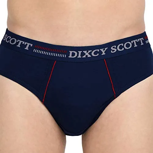 Dixcy Scott Men's Innerwear Regulart Fit Solid Brief (K1-PR47866_Denim, Deep Blue, Navy_M)(Colors and Prints May Vary)