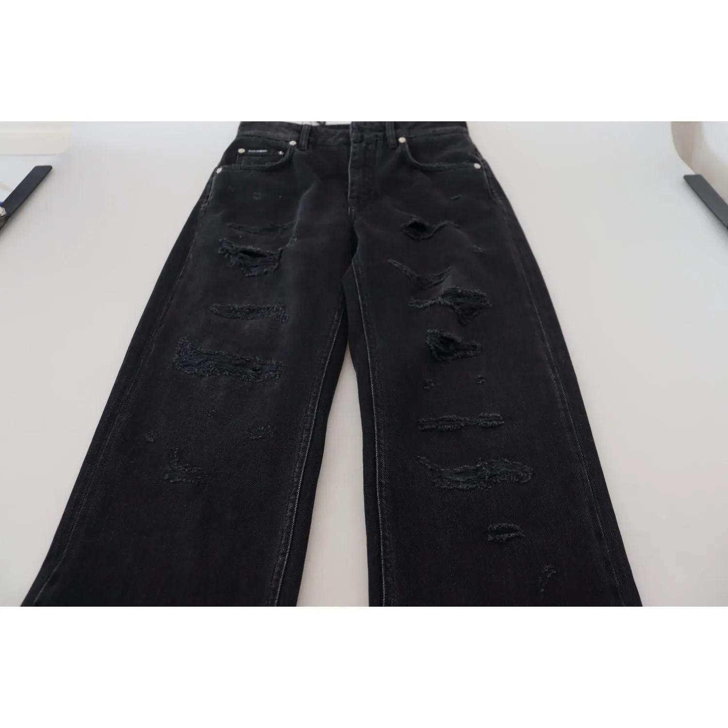 Dolce & Gabbana Chic Black Denim Pants - Elevate Your Wardrobe