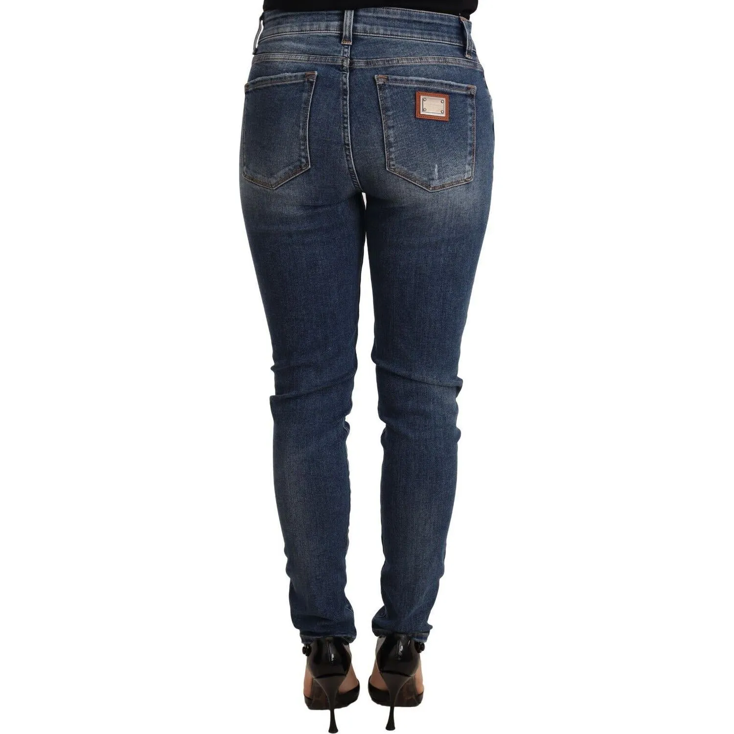 Dolce & Gabbana Elegant Slim-Fit Distressed Skinny Jeans