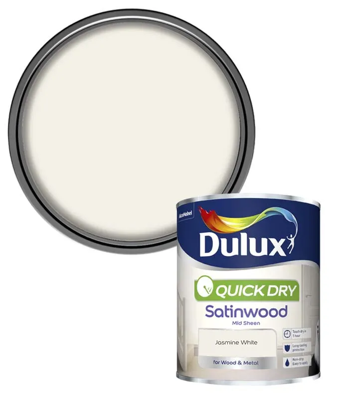 Dulux Quick Dry Satinwood Paint - 750ml