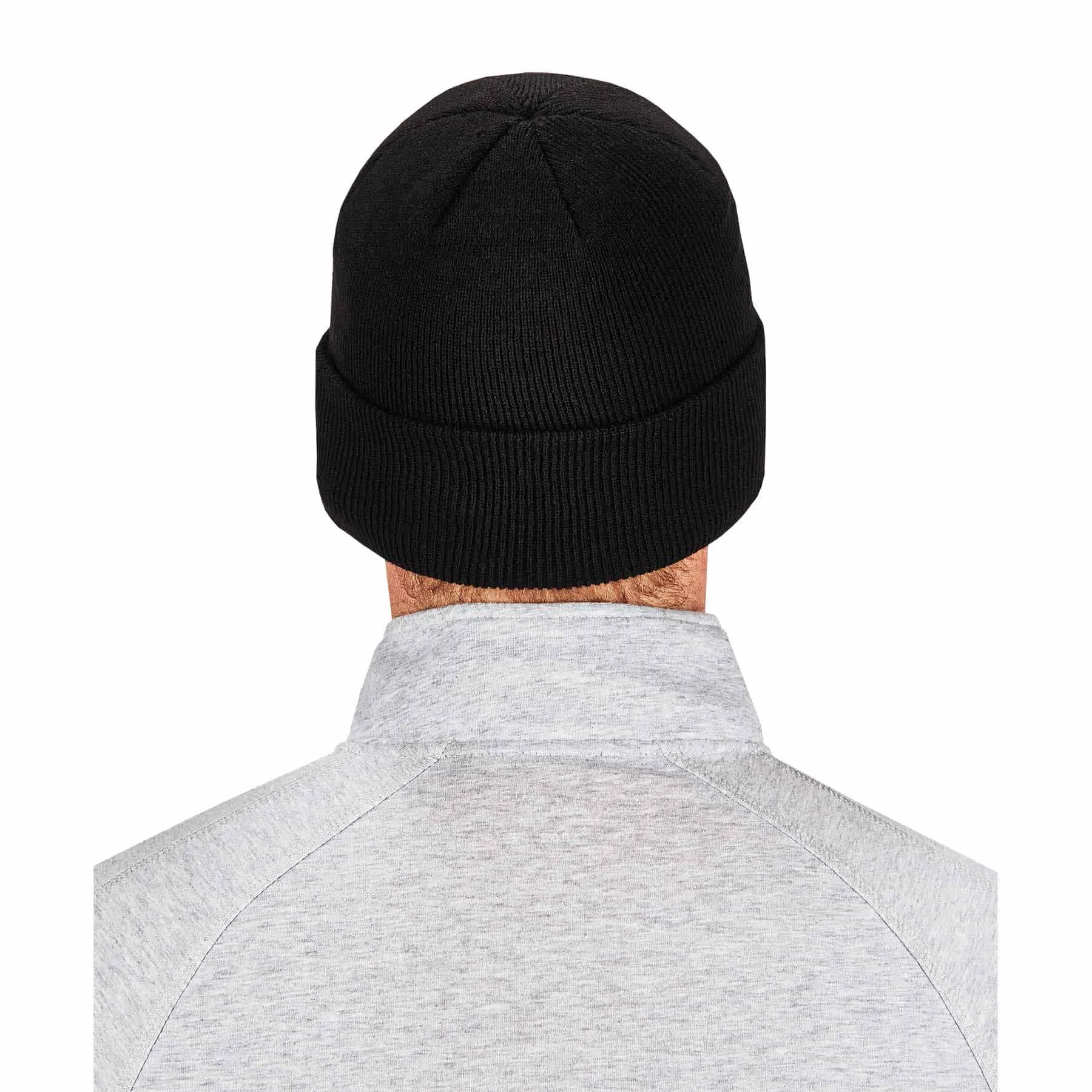 Ergodyne 16808 6806  Black Cuffed Rib Knit Beanie Hat