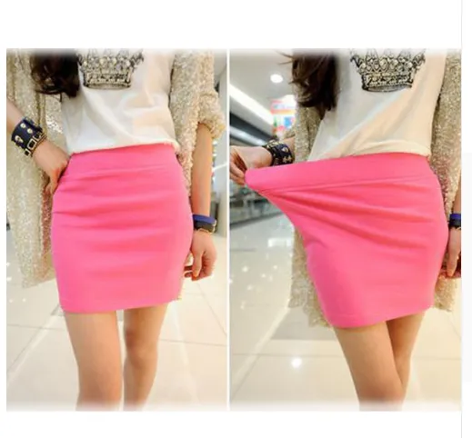 Fashion Women Ladies Sexy Summer Packs Hip Pencil Skirt  Elastic - Women's Bottom