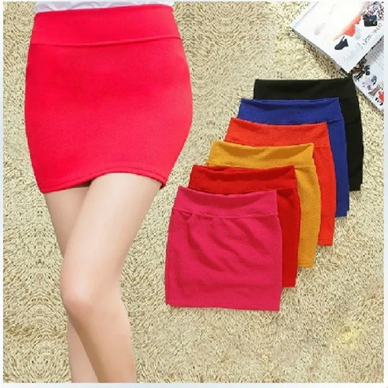 Fashion Women Ladies Sexy Summer Packs Hip Pencil Skirt  Elastic - Women's Bottom