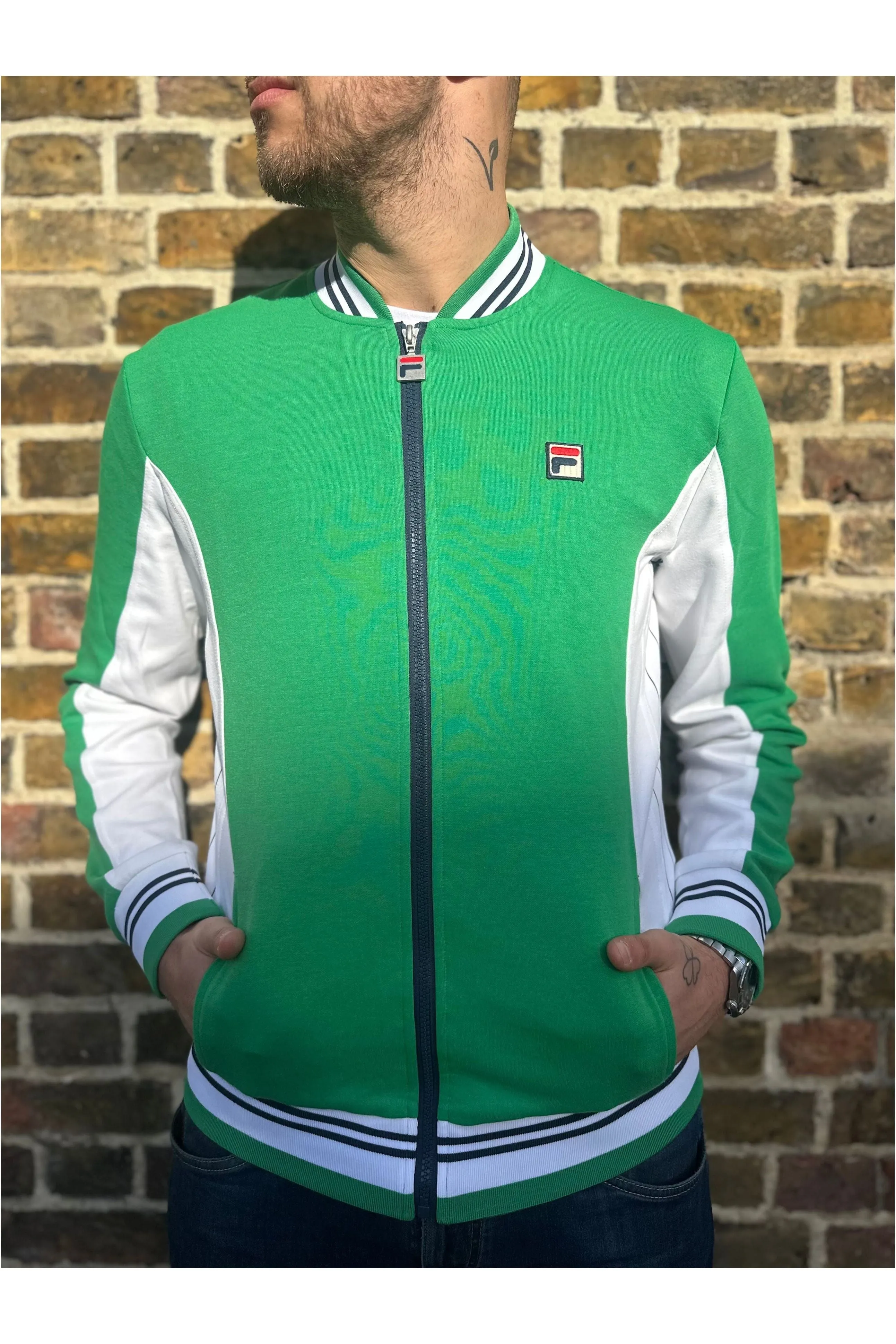 Fila Vintage - Settanta Jelly Bean / White / Fila Navy 363 - Track Top