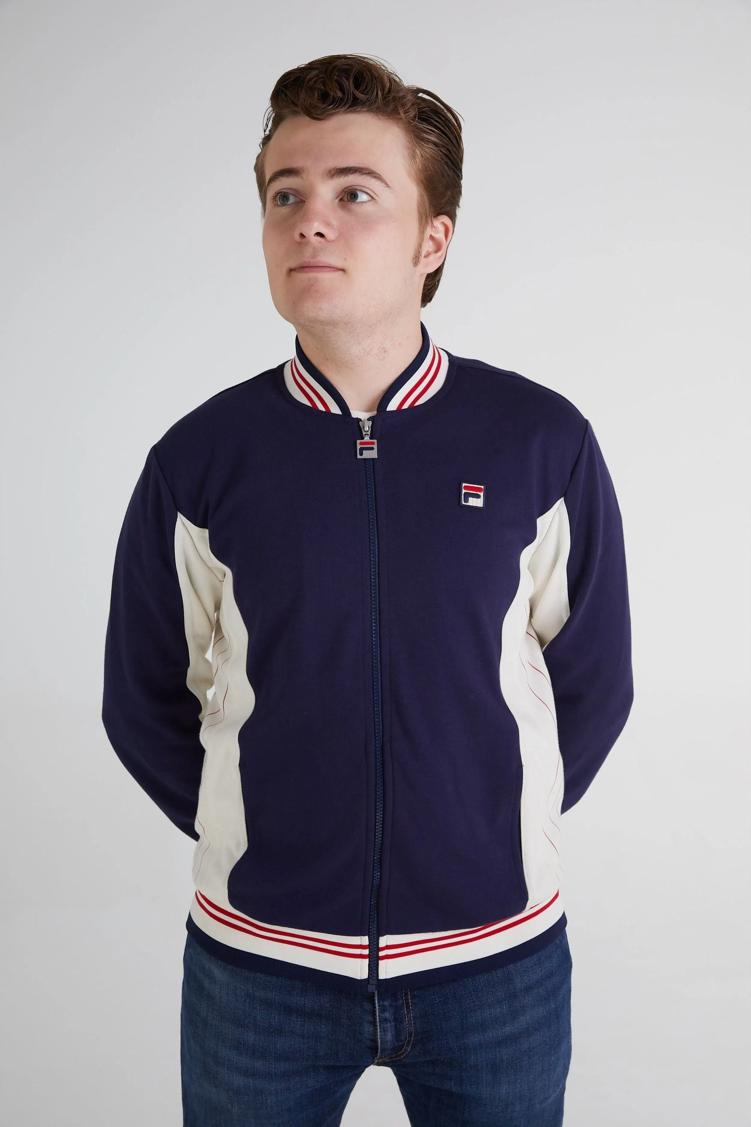 Fila Vintage - Settanta Navy / Gardenia / Chinese Red 411 - Track Top