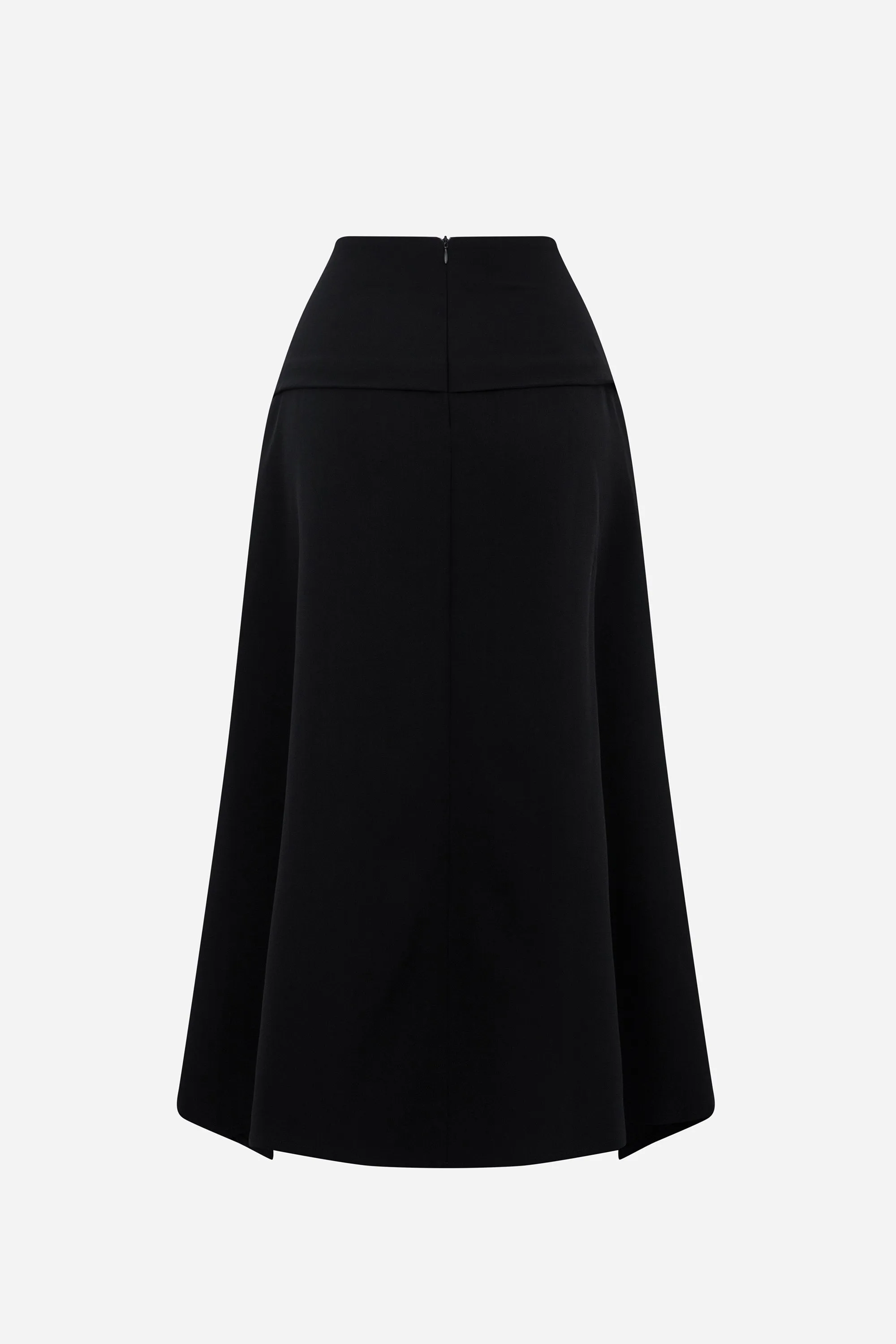 Frankie A-line Pleated Twill Ankle Length Skirt