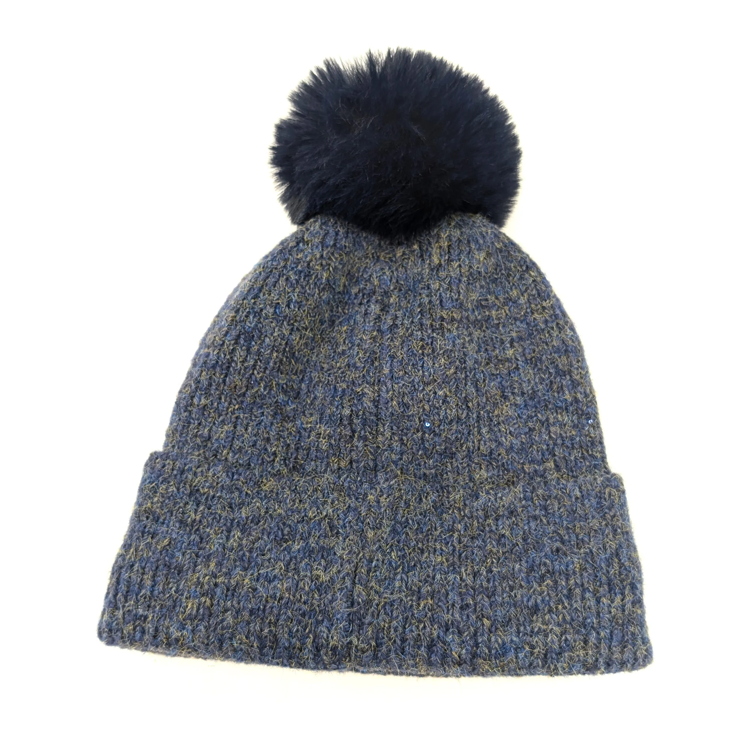 Free Sequin Faux Fur PomPom Hat - 3 Assorted