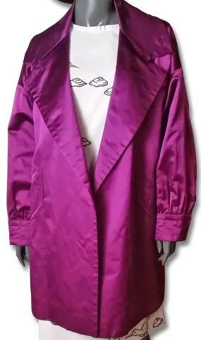 Fuchsia Satin Gibson Palermo Coat