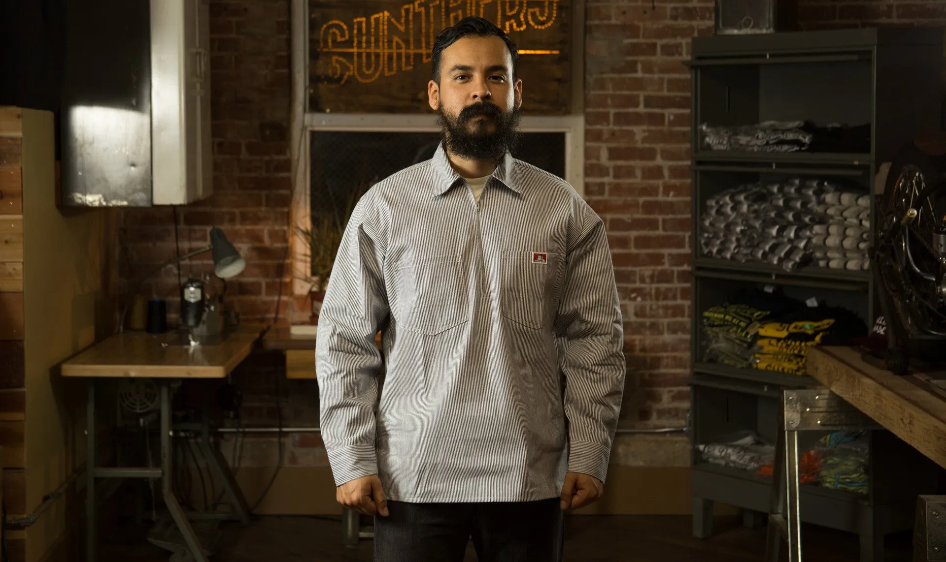 Half Zip Long Sleeve Hickory