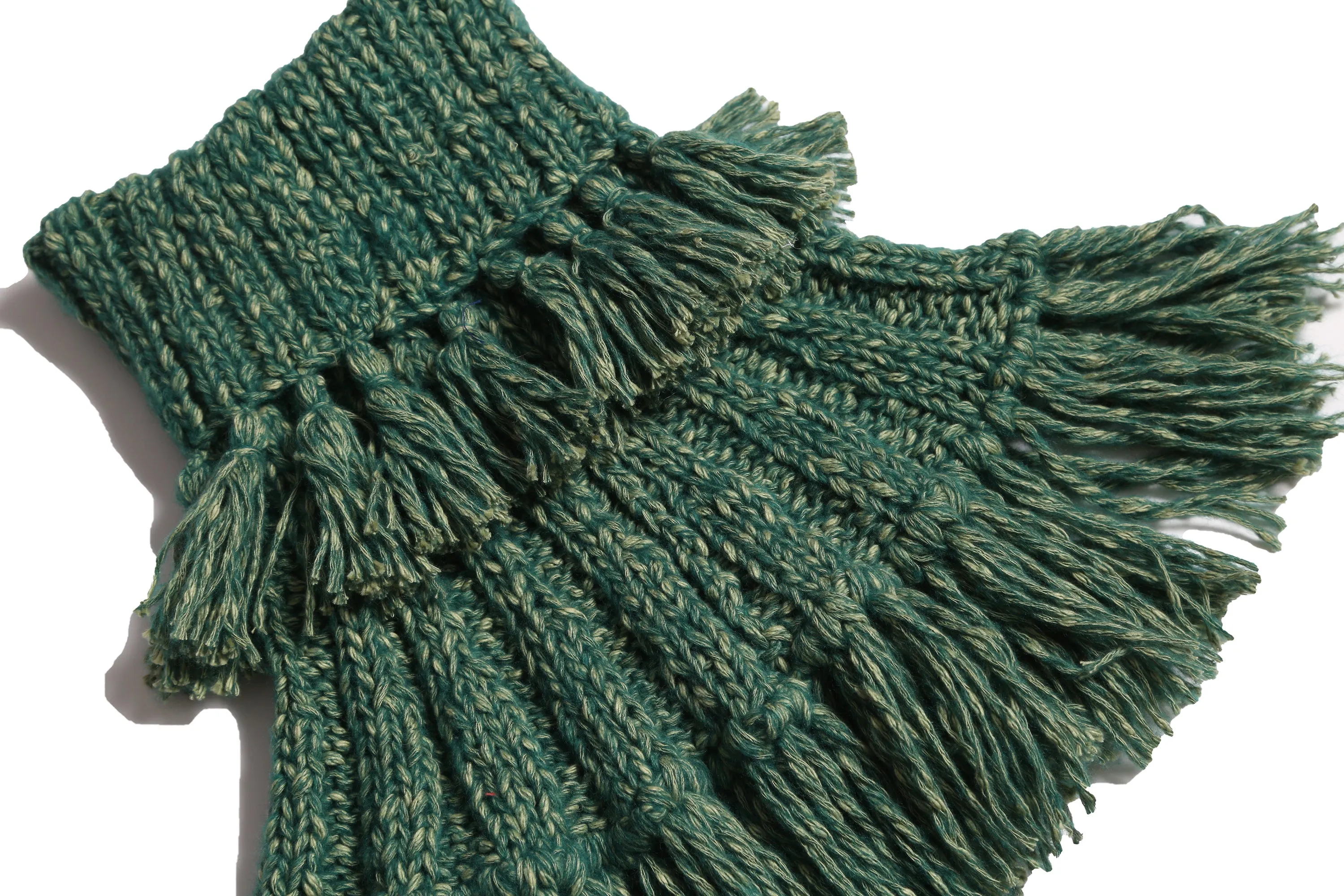 HAND KNIT FRINGE SHRUG