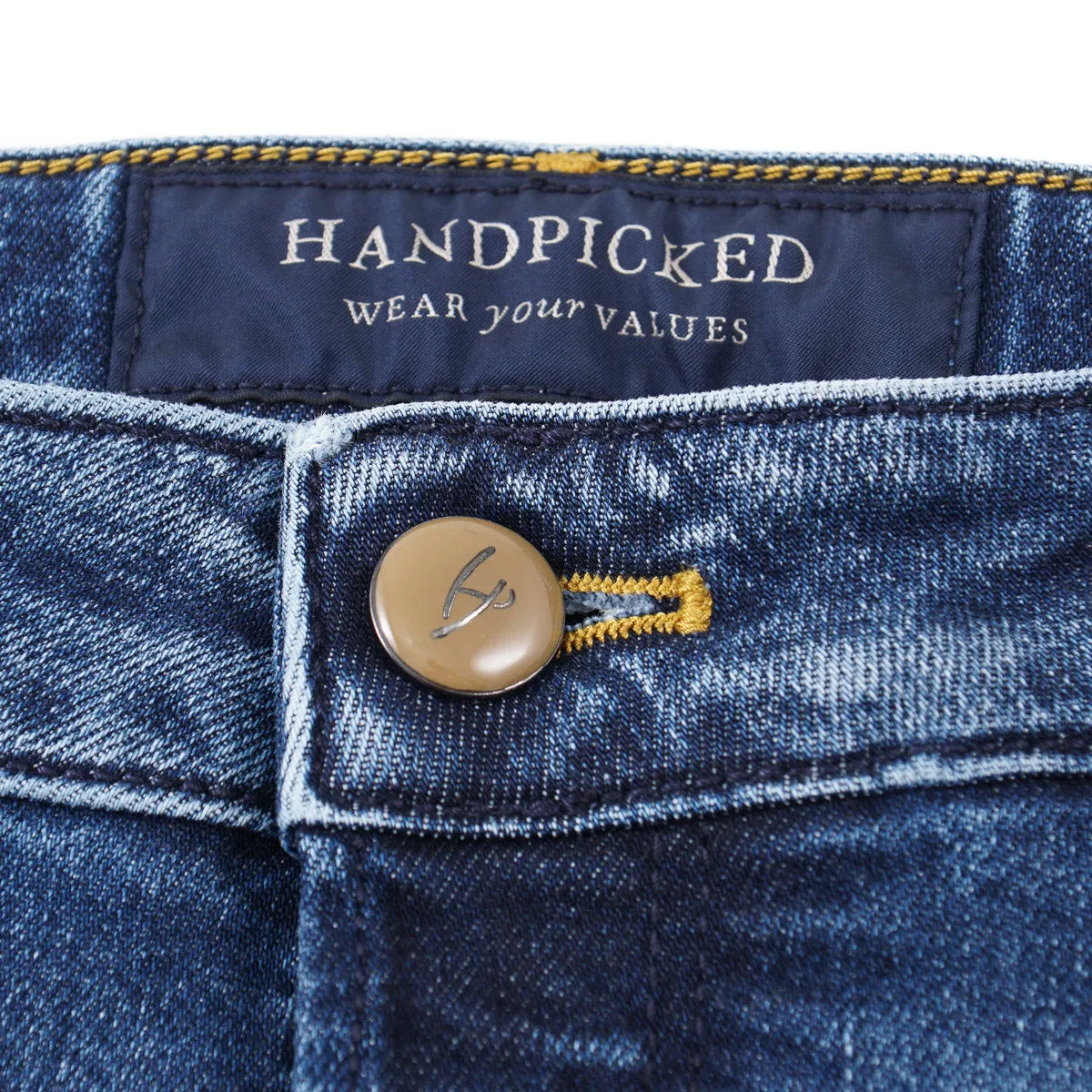 Handpicked 'Orvieto' Slim-Fit Soft Denim Jeans