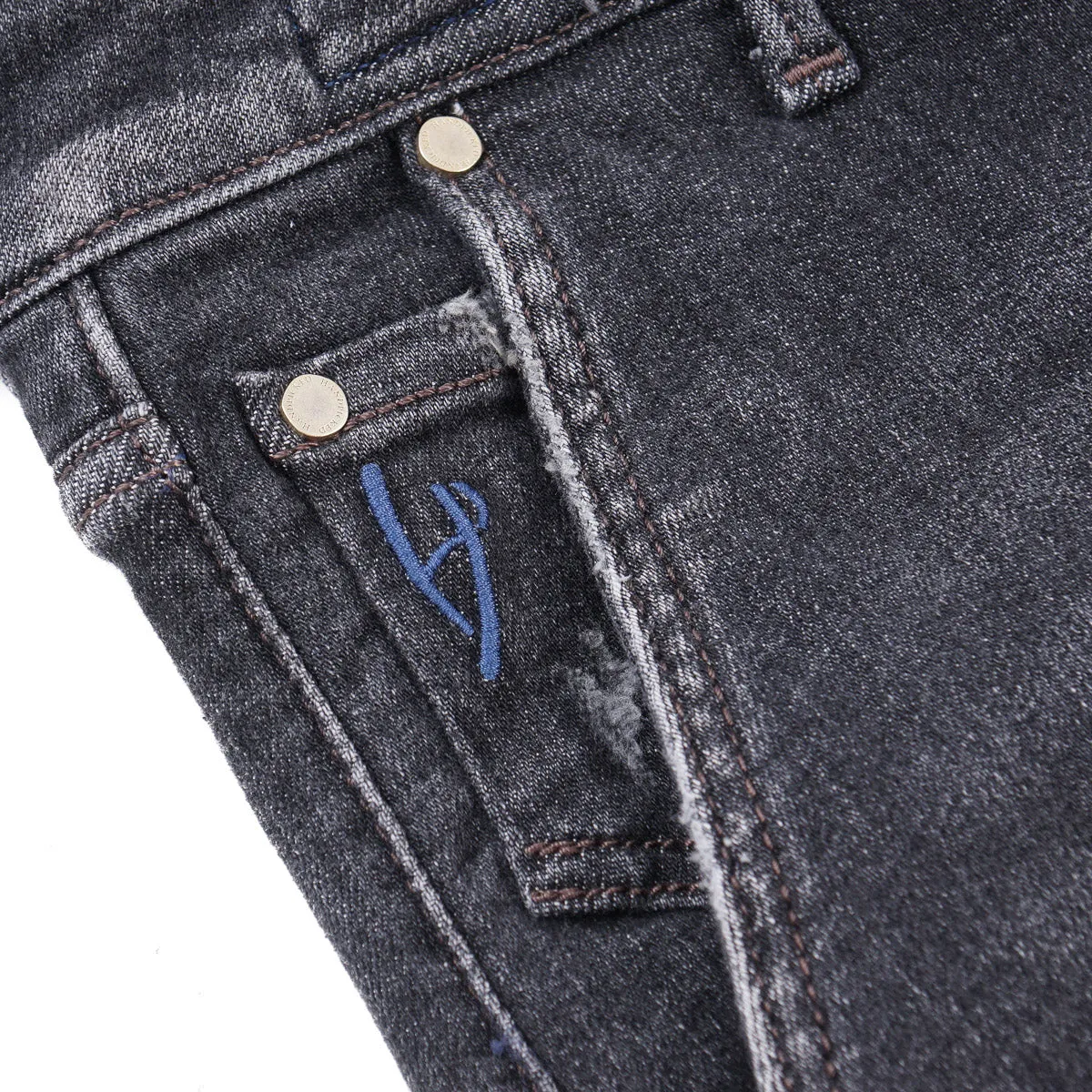 Handpicked 'Parma' Tapered-Fit Denim Jeans