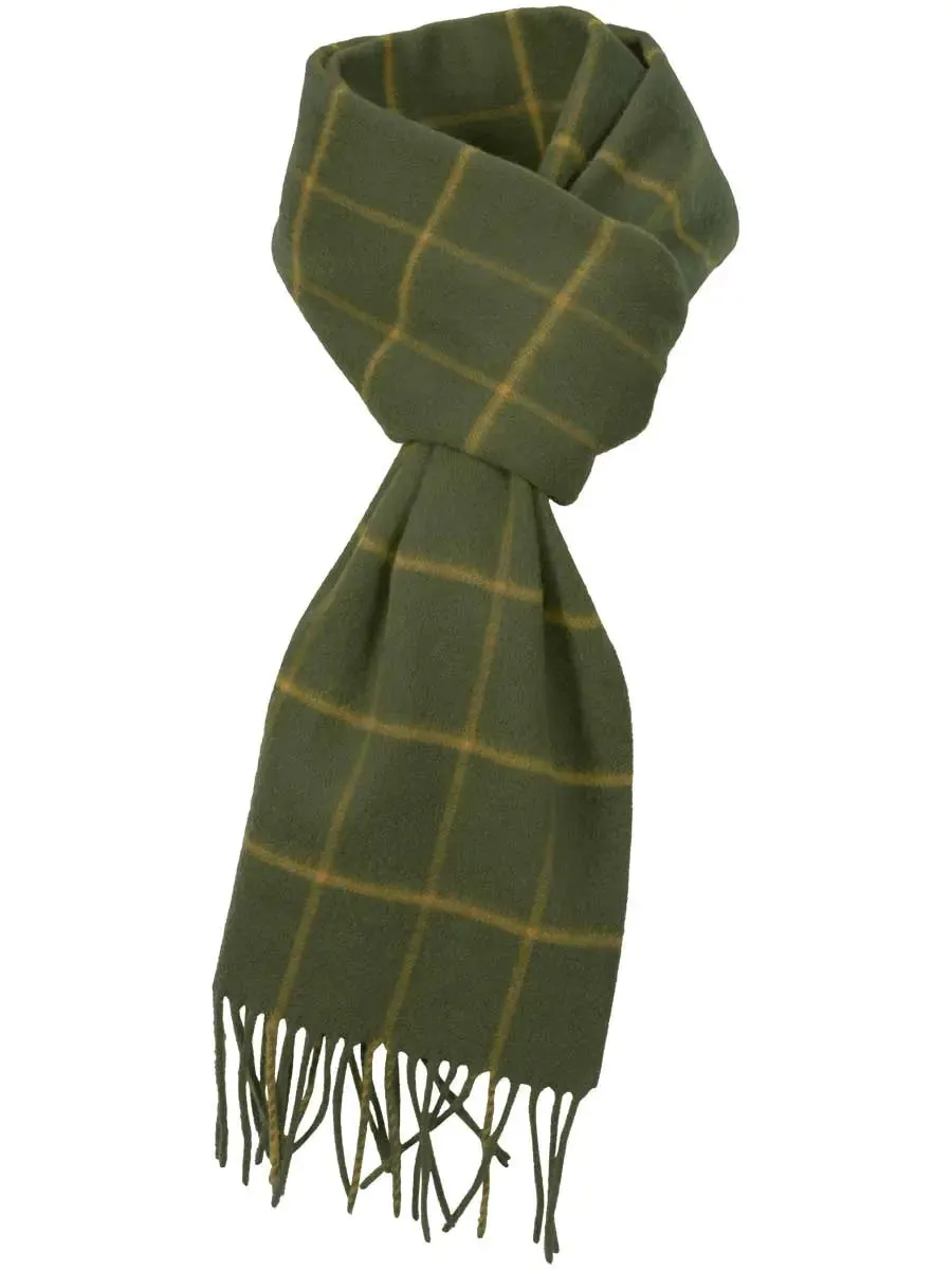 HARKILA Retrieve Wool Scarf - Green Check