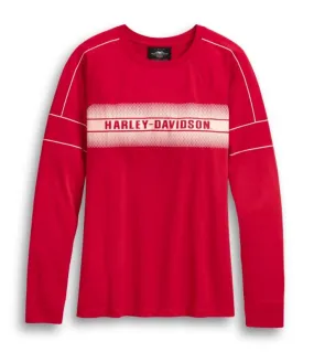 Harley-Davidson® Women's Accent Stripe Long Sleeve Tee - 96414-20VW