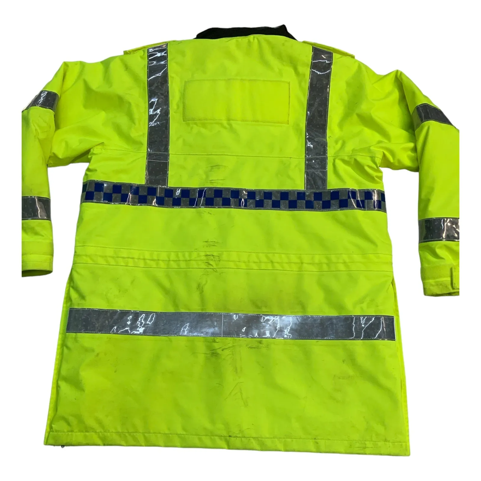 Hi Vis Jacket Waterproof Rain Coat Security Events Traffic Dog Handler HVPC19B