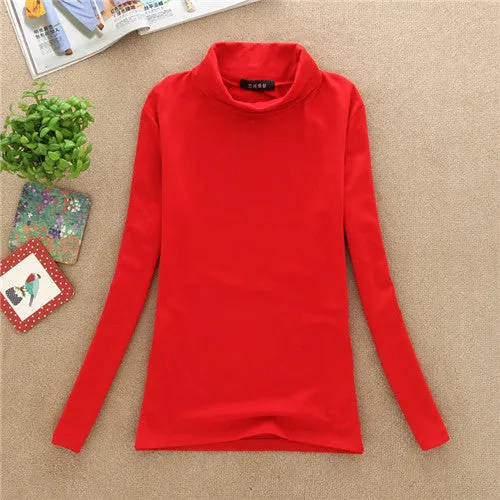 High Quality Autumn Winter Sweater Women Wool Turtleneck Pullovers