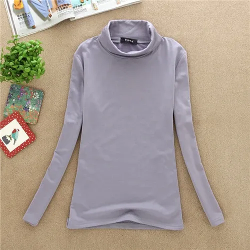 High Quality Autumn Winter Sweater Women Wool Turtleneck Pullovers